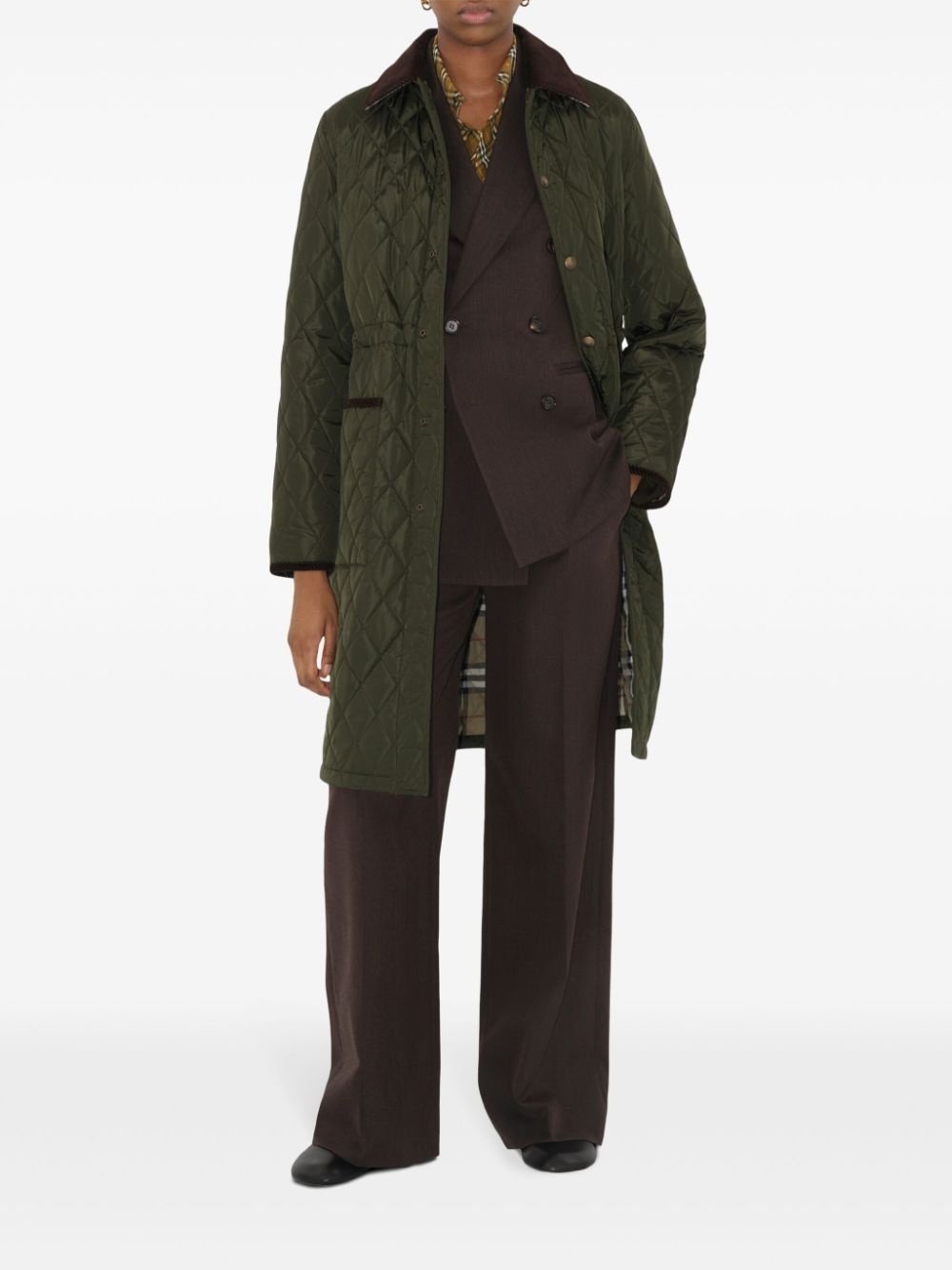 quilted car coat - 2