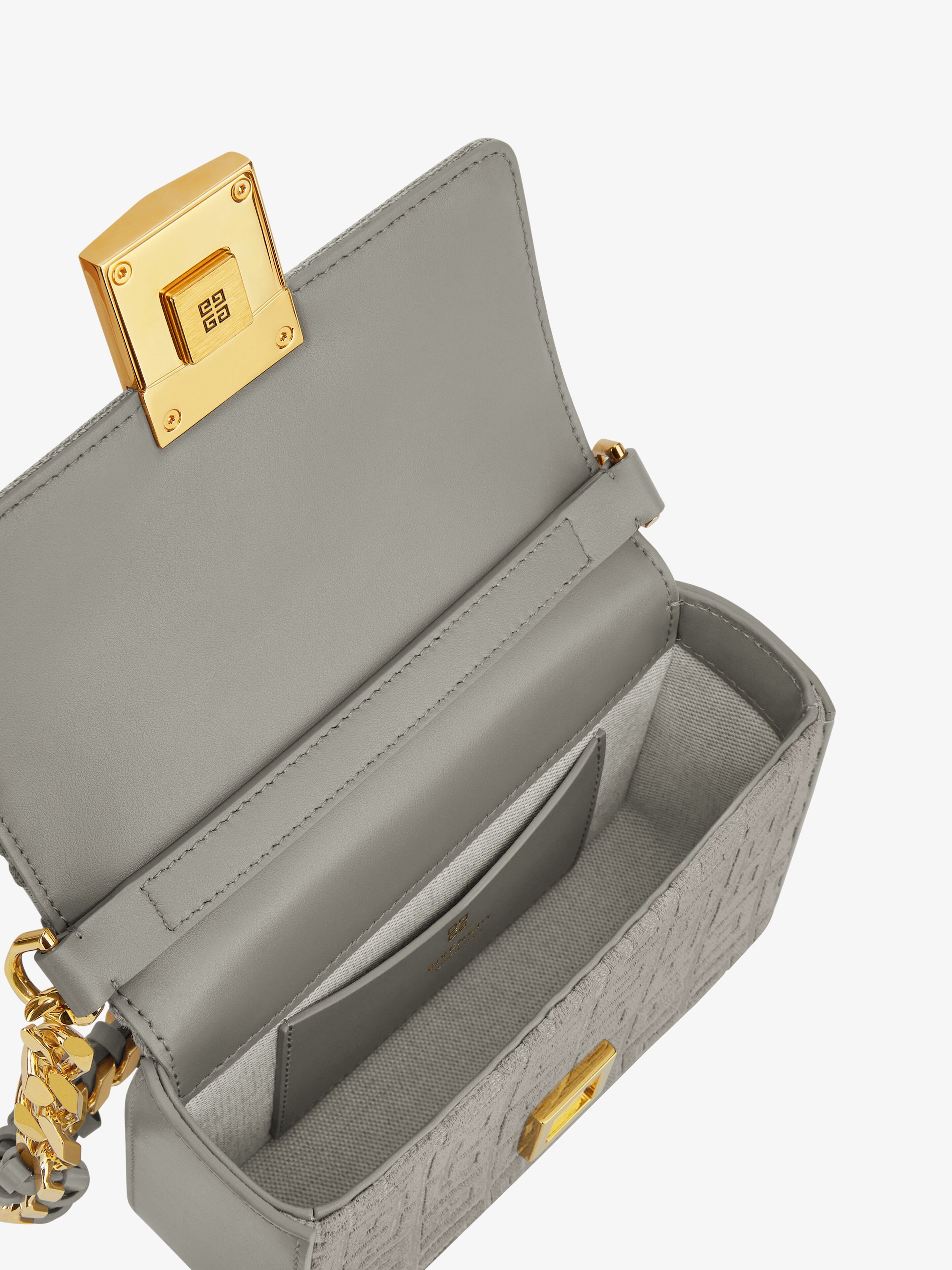 SMALL 4G BAG IN 4G EMBROIDERY WITH CHAIN - 6