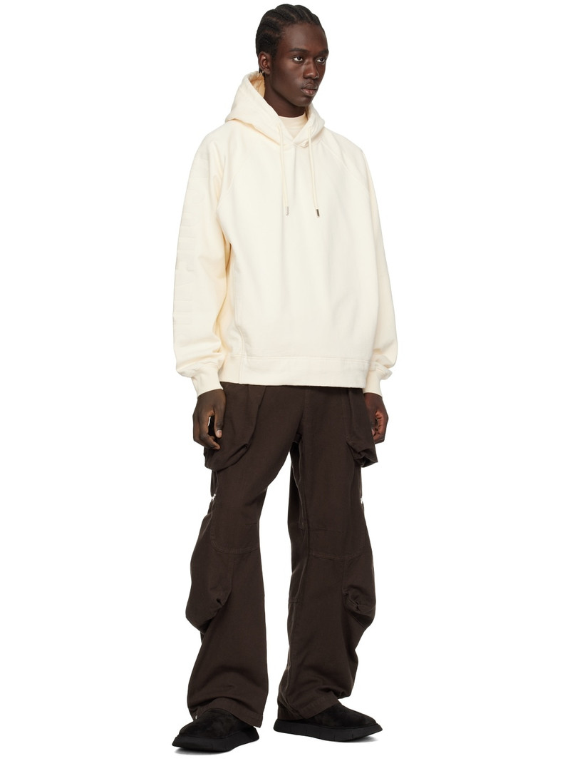 JACQUEMUS Off-White Les Classiques 'Le Hoodie Typo' Hoodie outlook