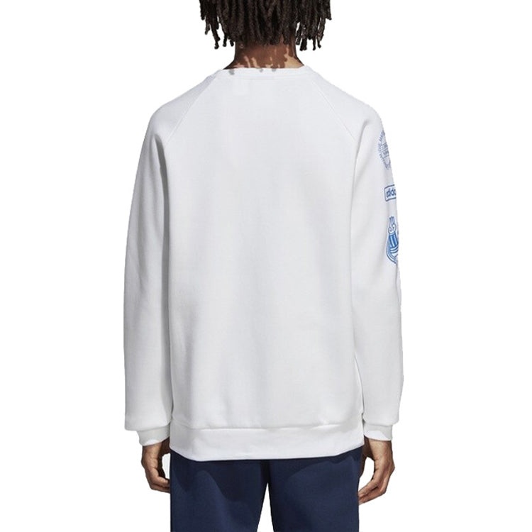 adidas originals Graphic Crew Sweatshirt For Men White DP8575 - 3