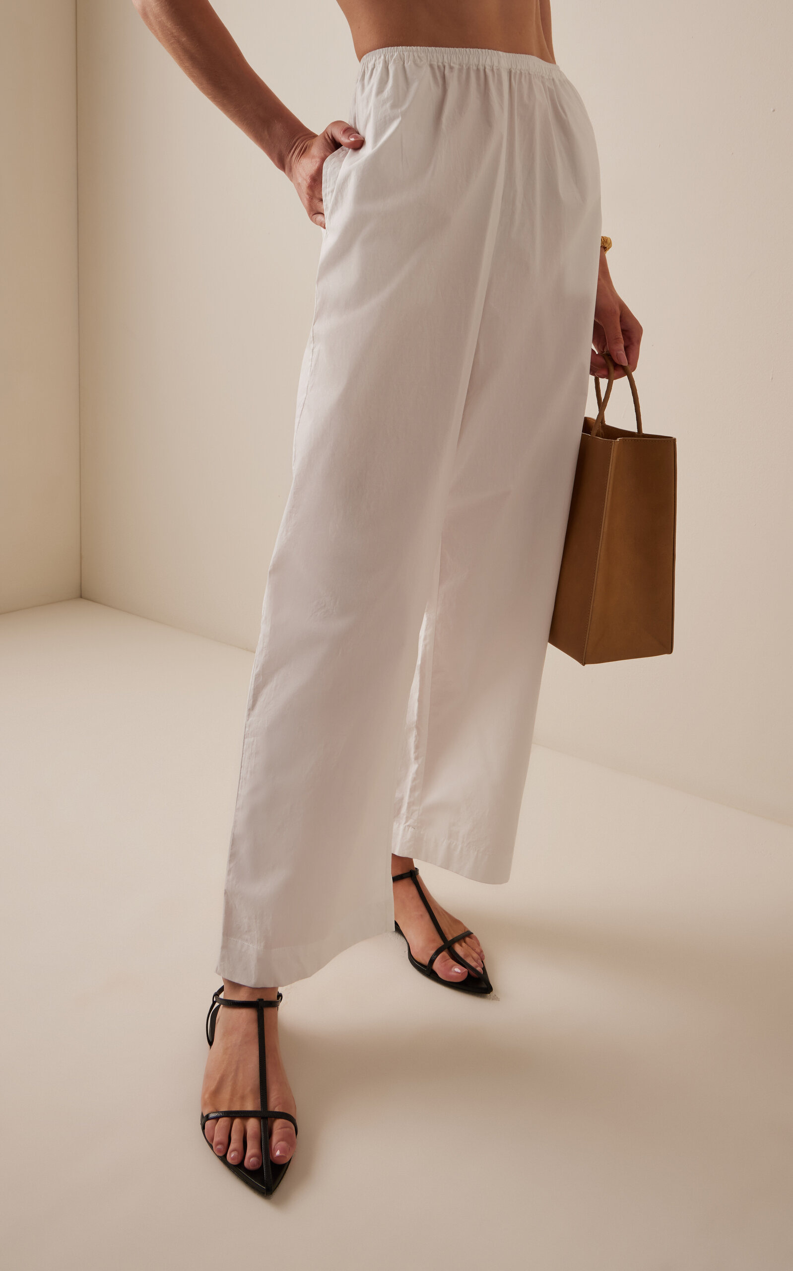 Ease Cotton Pants white - 3