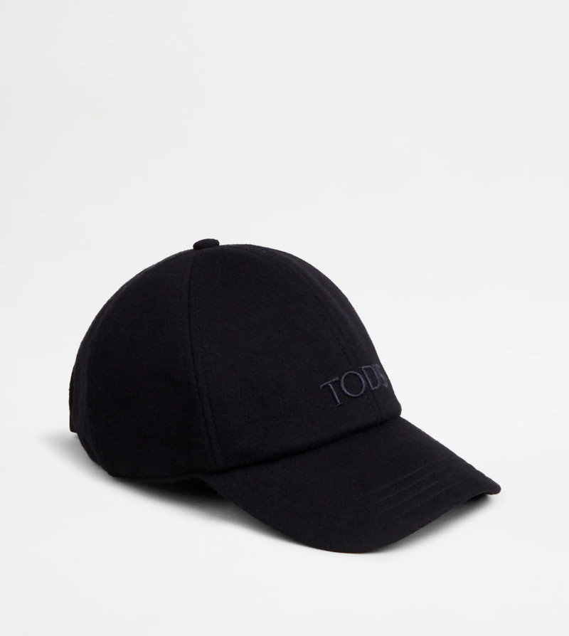Tod's BASEBALL CAP IN T15 WOOL DRAP - BLUE outlook