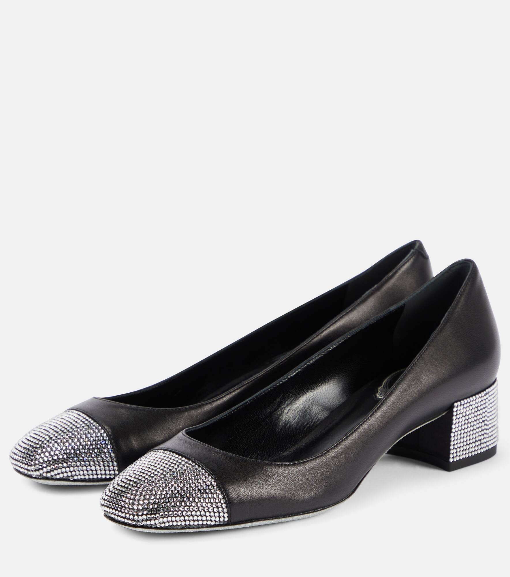 Kristen embellished leather pumps - 5