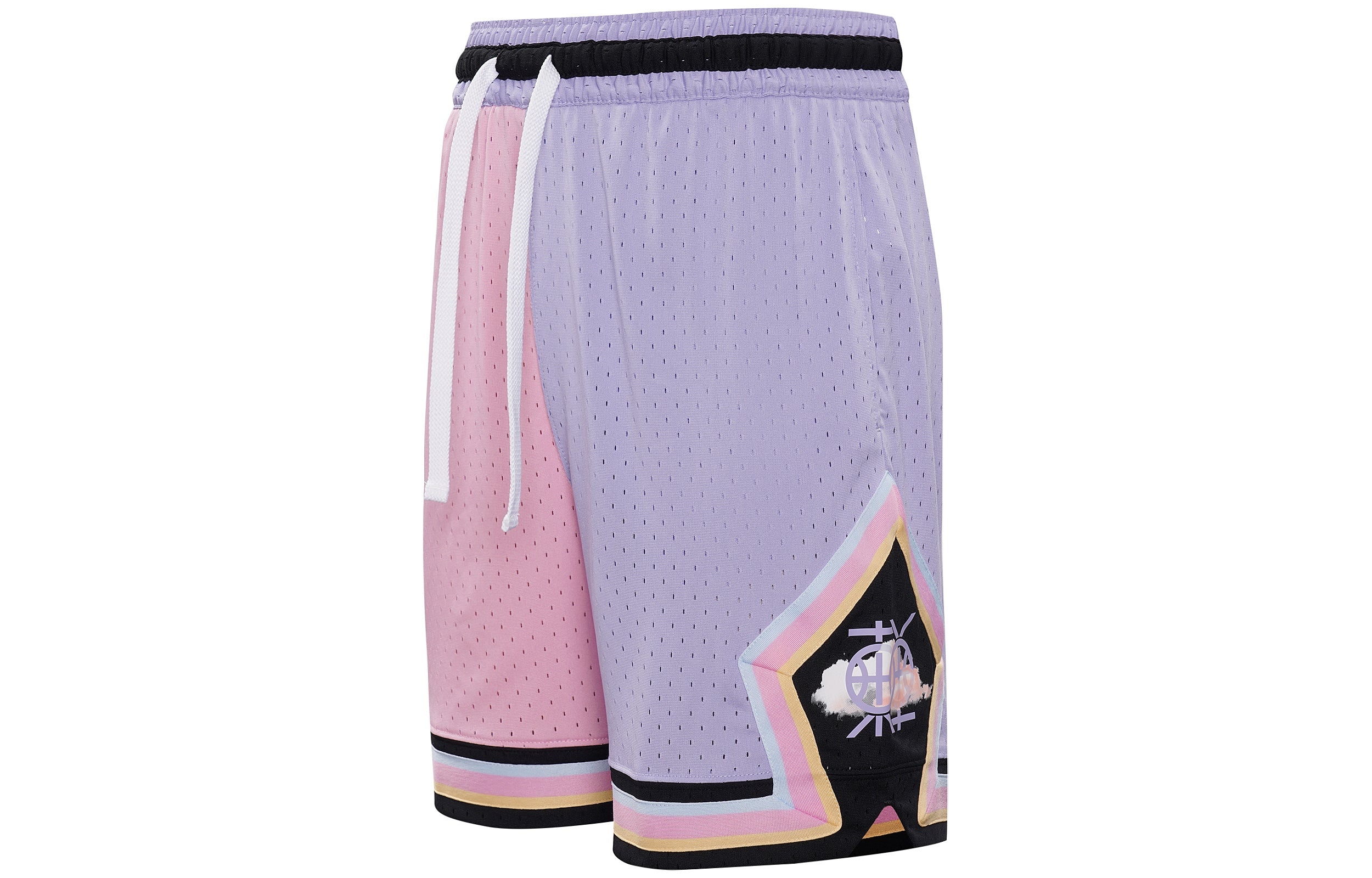 Air Jordan Dongdan Basketball shorts 'Pink Purple Black' FD6551-538 - 3