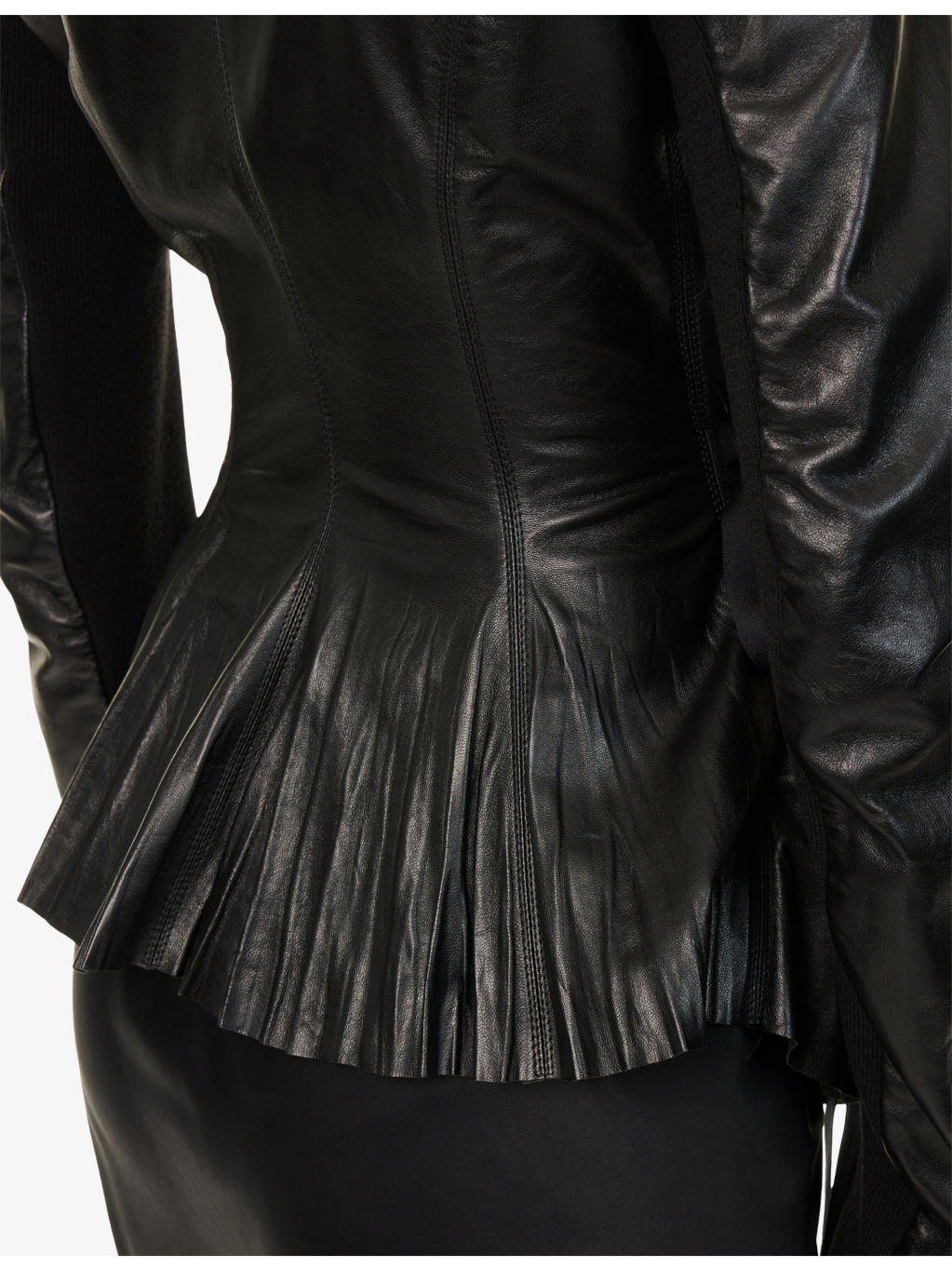 Hollywood Wrap-Front Leather Jacket - 5