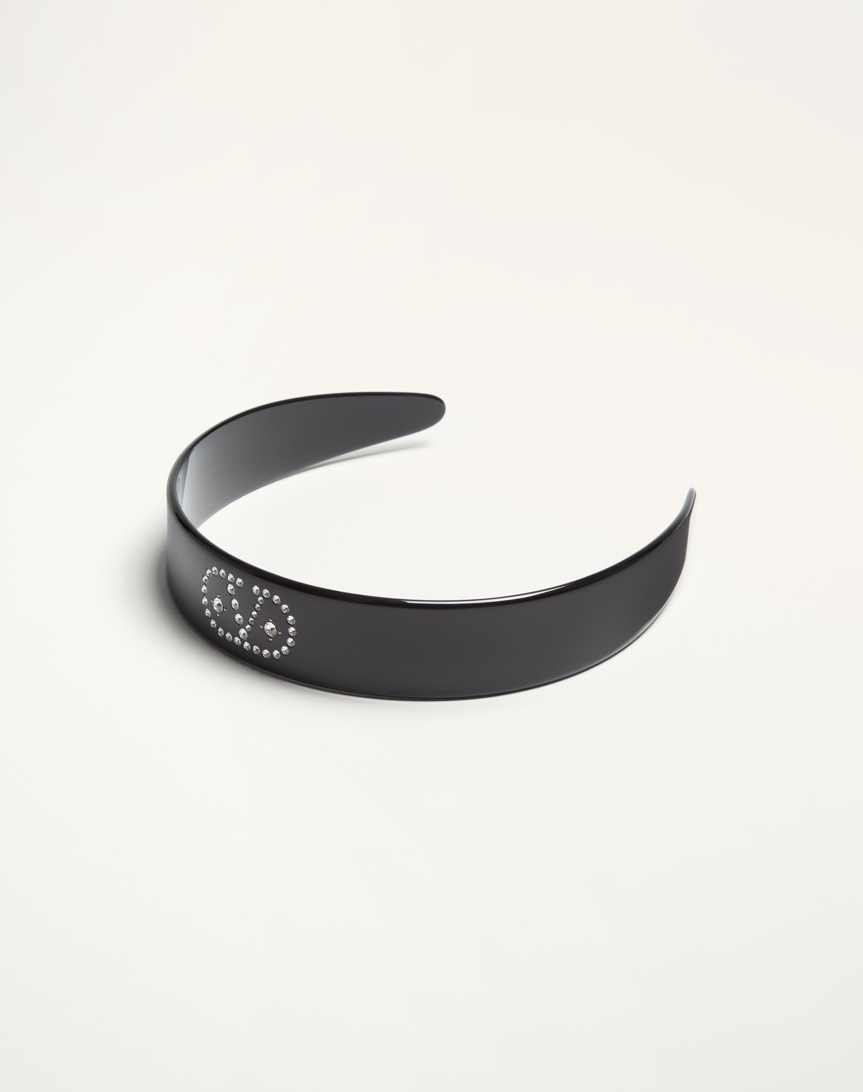 VLOGO SIGNATURE HEADBAND IN RESIN, METAL AND CRYSTALS - 2