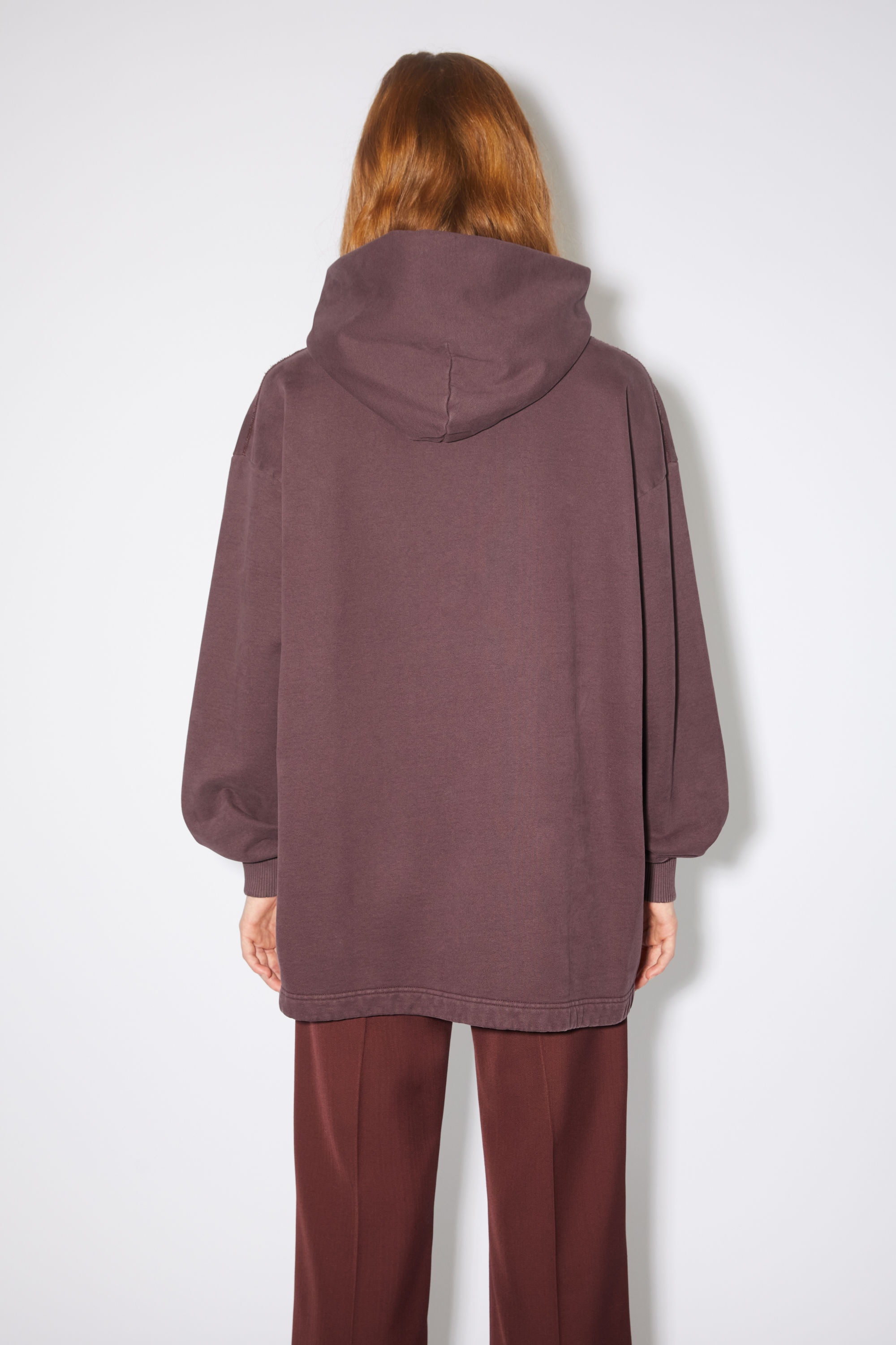Logo hooded sweatshirt - Aubergine purple - 3
