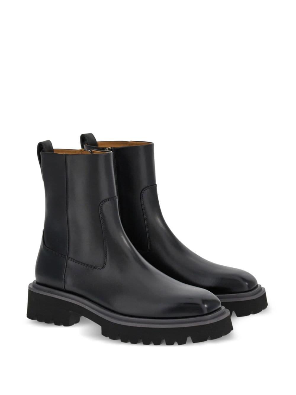 leather ankle boots - 2