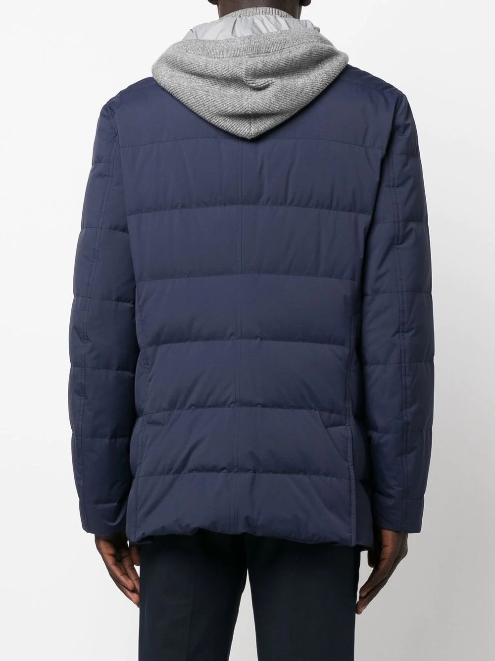 padded hooded down jacket - 4