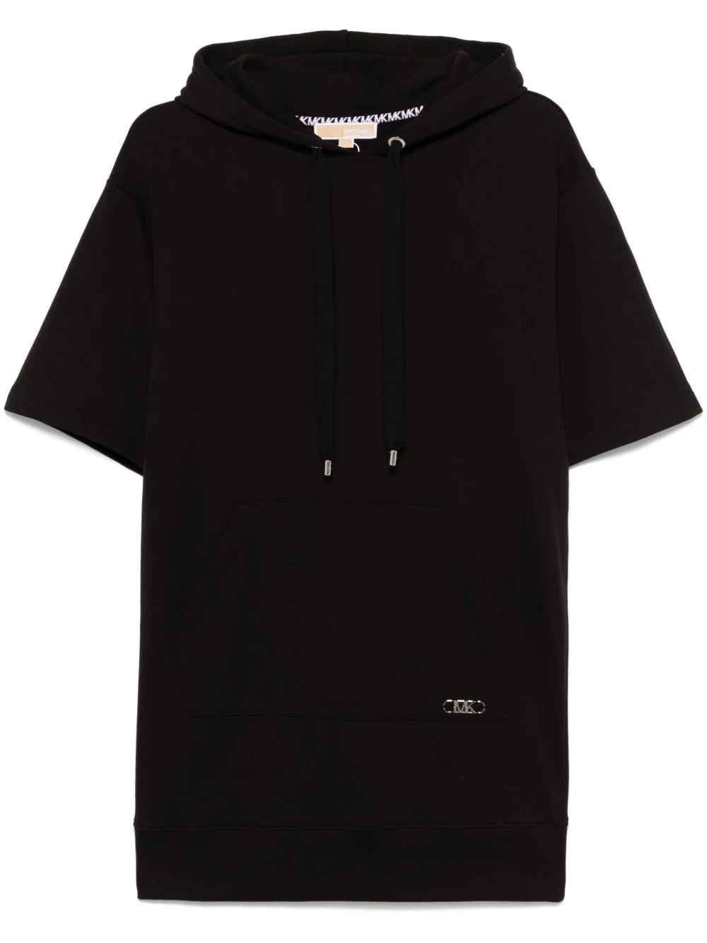 cotton hoodie mini dress - 1