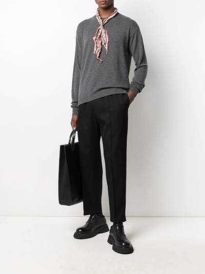 Jil Sander press-crease relaxed fit trousers outlook