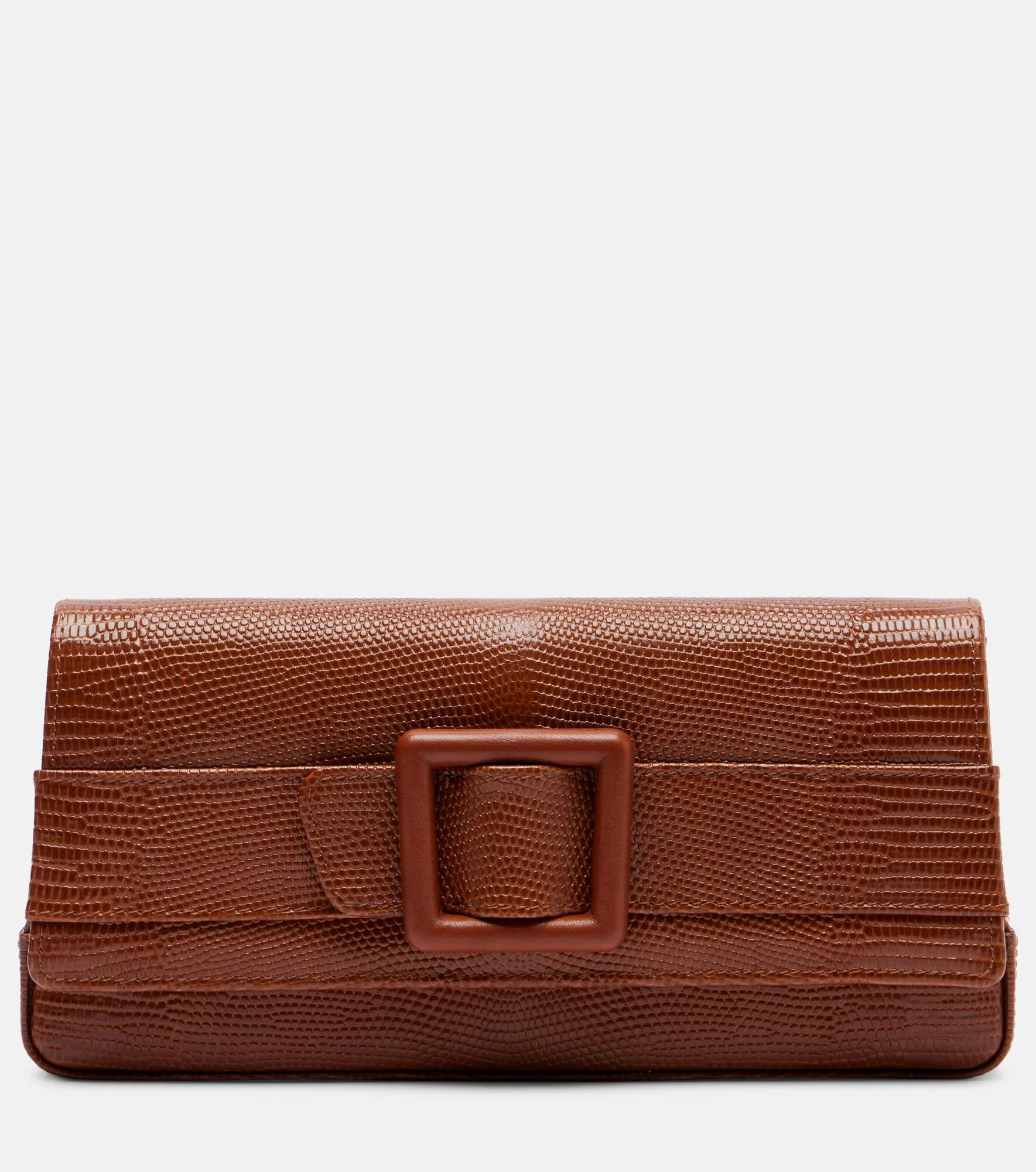 Maygot snake-effect leather clutch - 1