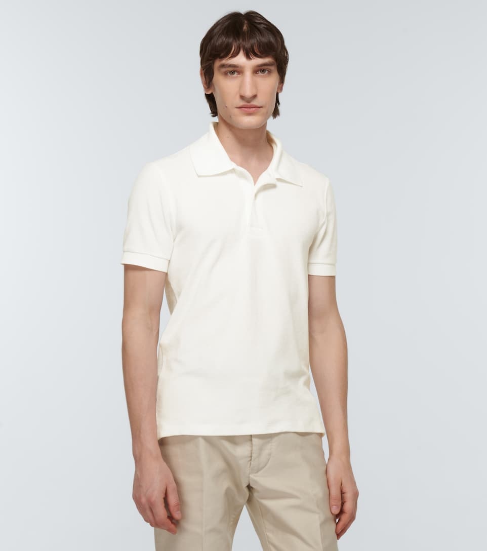 Towelling polo shirt - 3