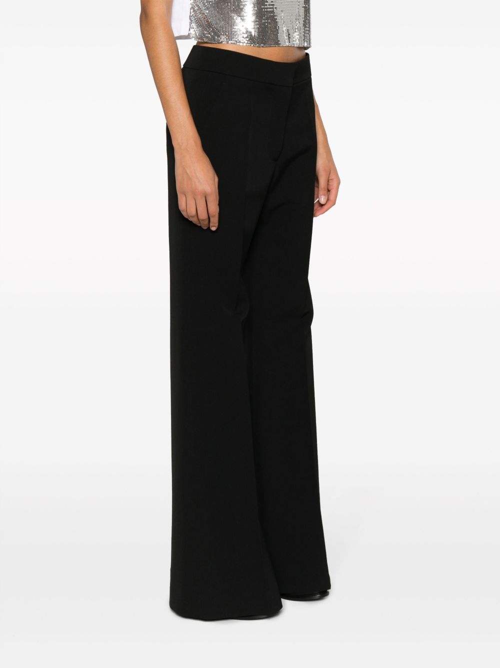 flared-leg wool trousers - 3