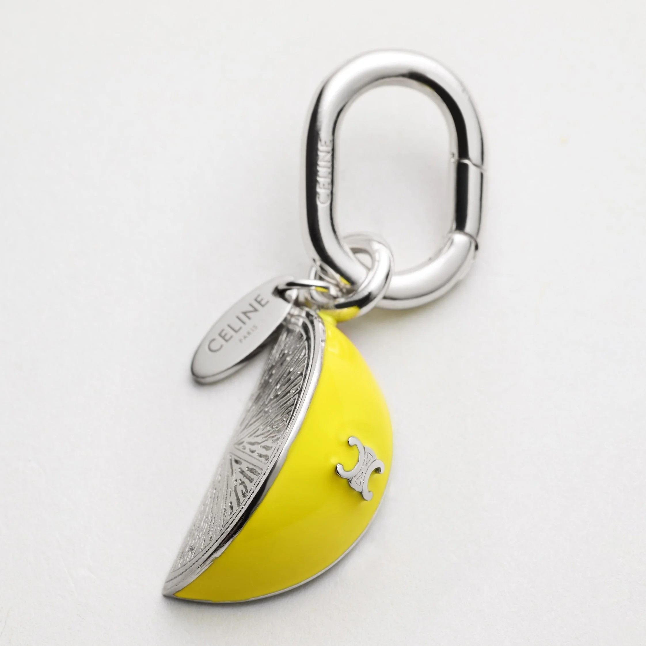 CELINE CHARMS LEMON IN ENAMEL AND BRASS WITH RHODIUM FINISH - 1
