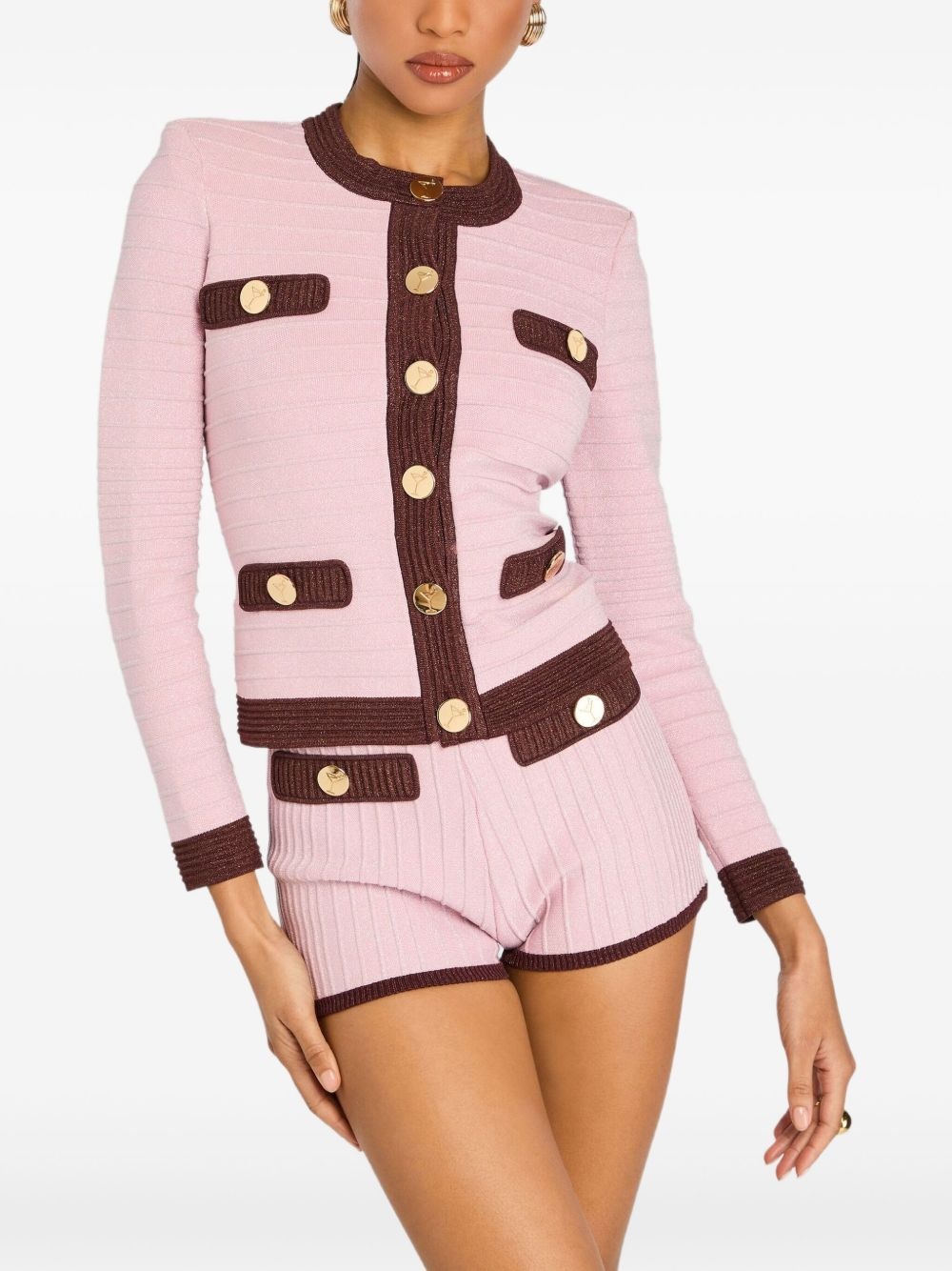 Percy ribbed button-detail top - 5