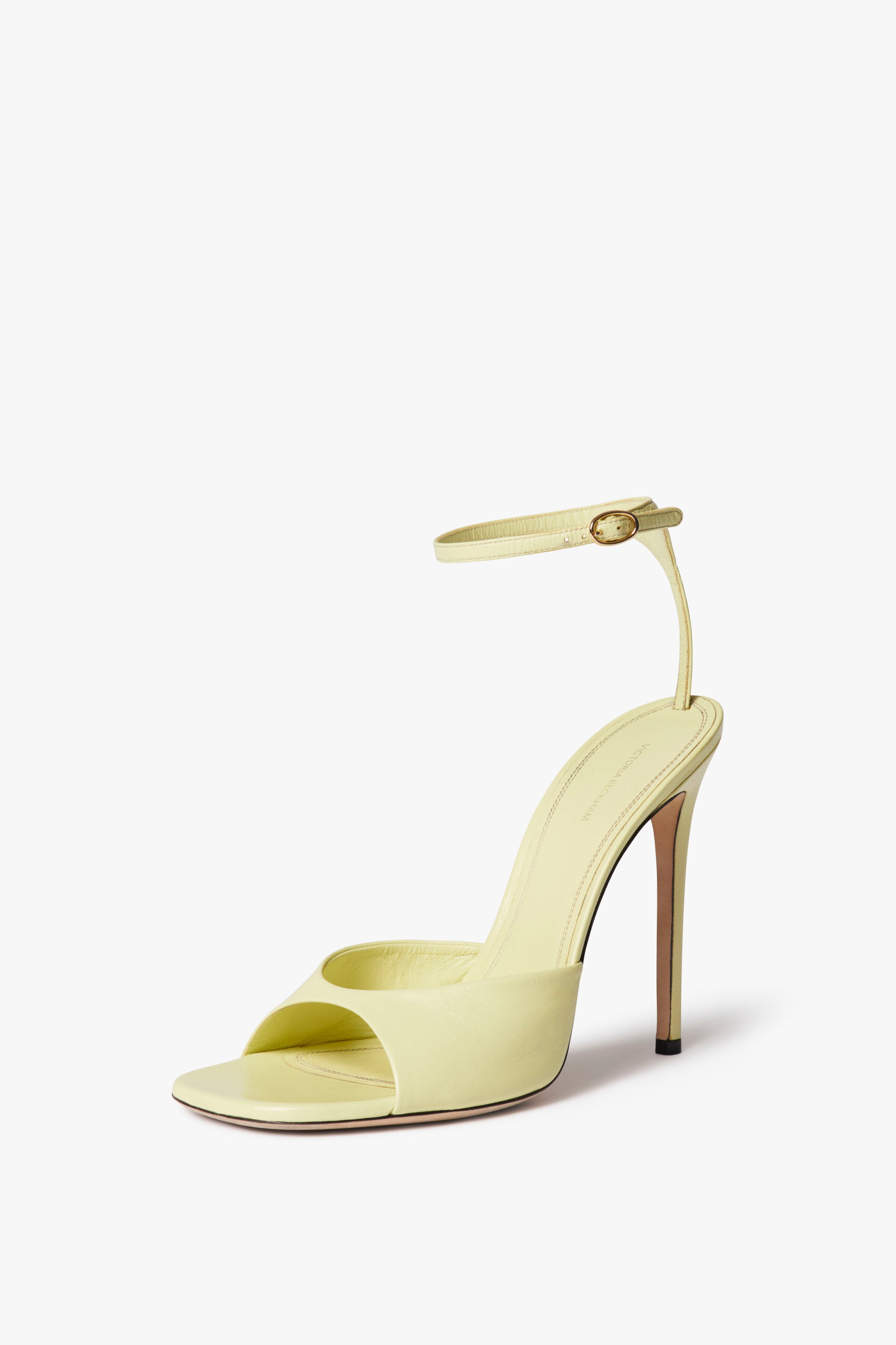 Destiny Sandal 115mm in Pastel Yellow - 3