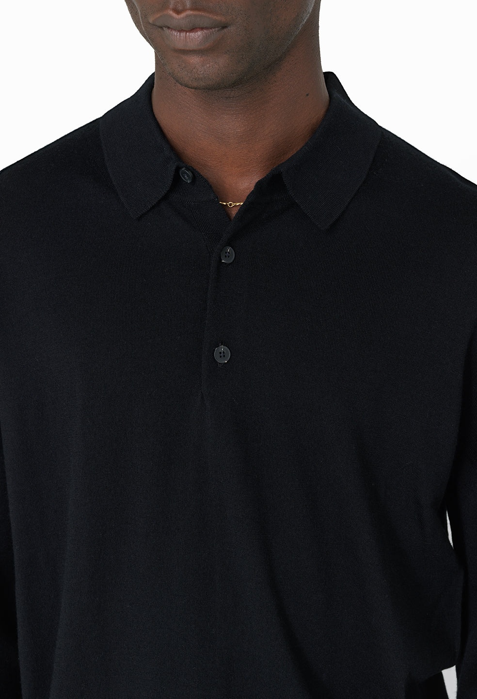 CASHMERE WOOL BLEND POLO - 6