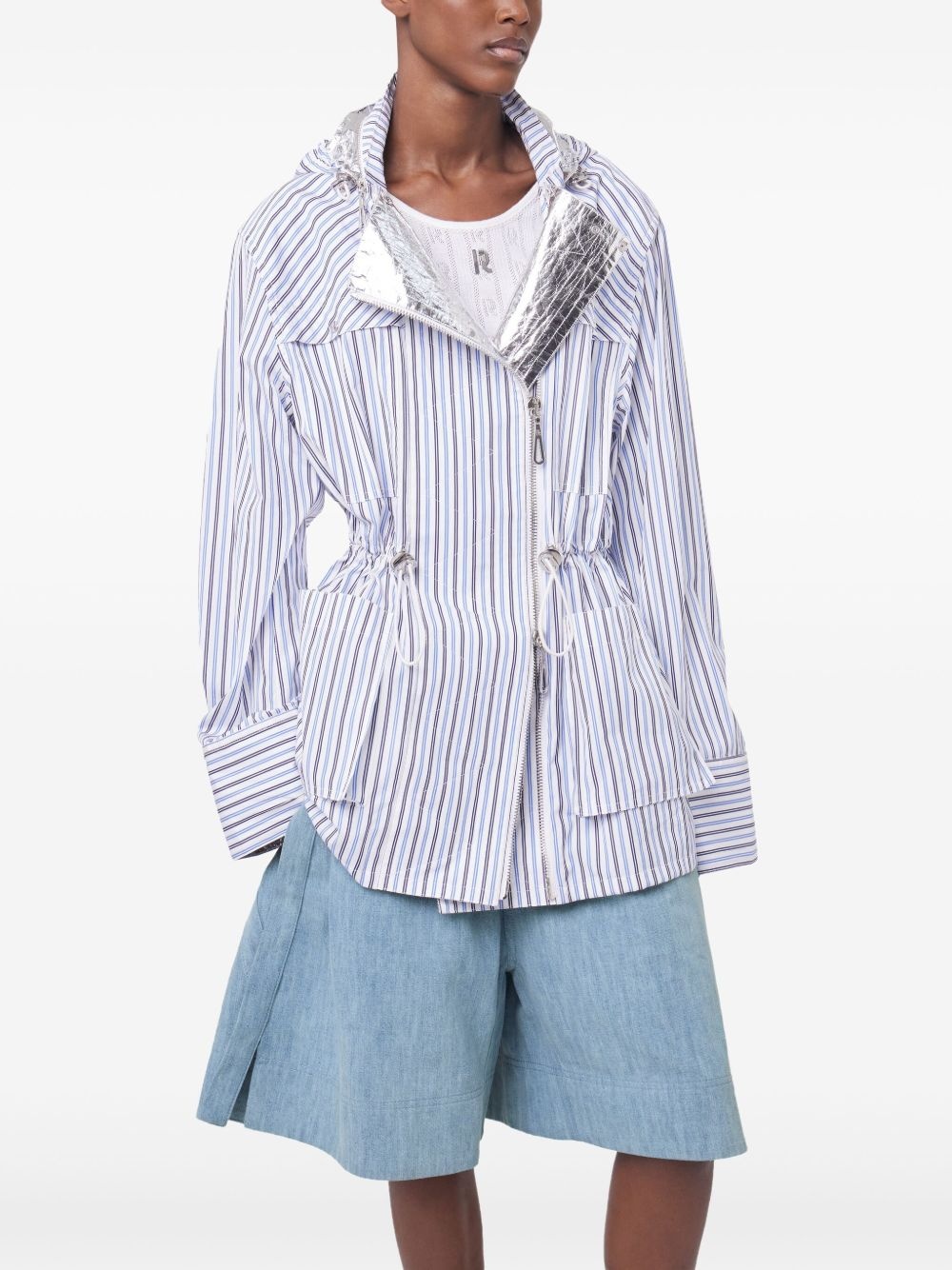 striped hooded jacket - 4