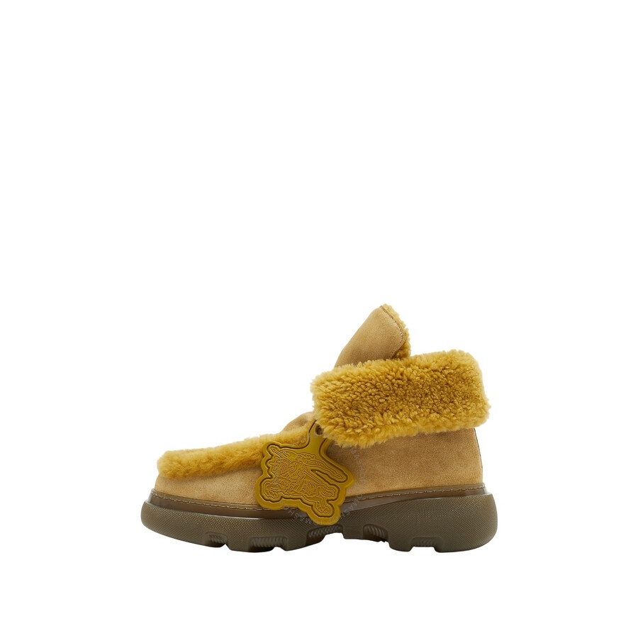 Burberry Creeper Suede and Shearling Boots - 3