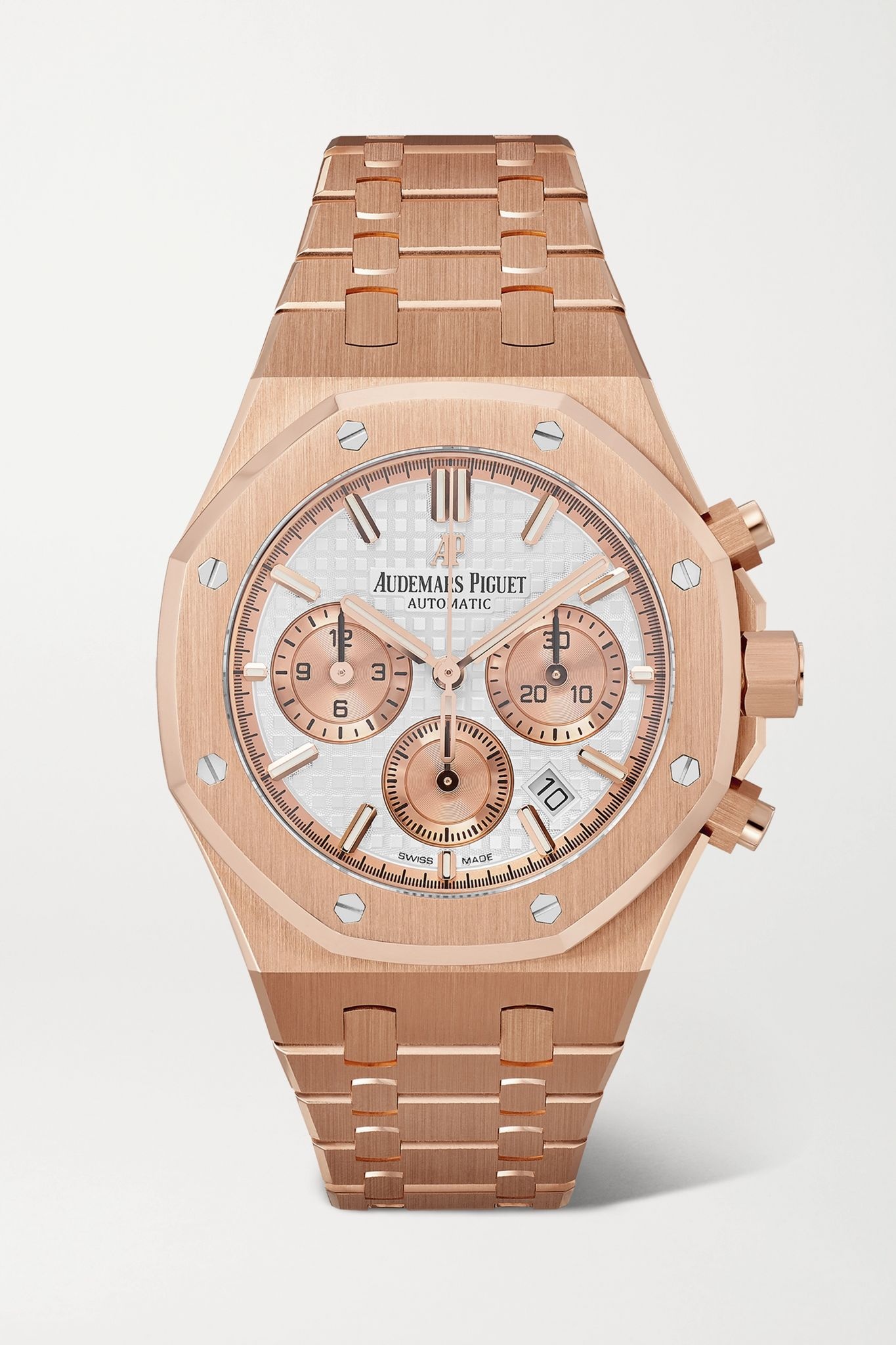 Royal Oak Automatic Chronograph 38mm 18-karat pink gold watch - 1