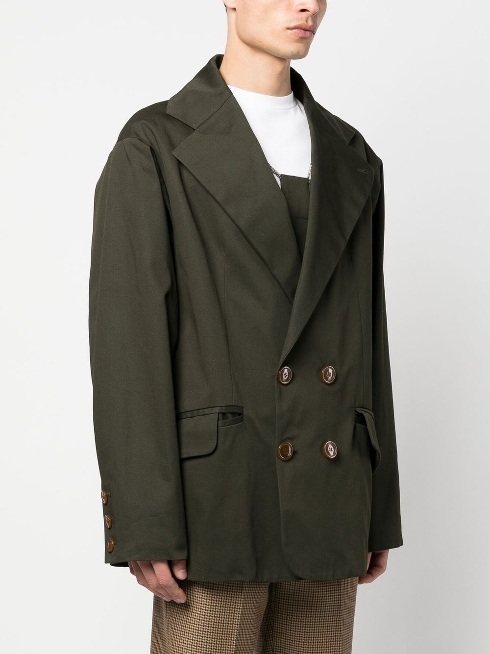 oversized double-breasted blazer - 3