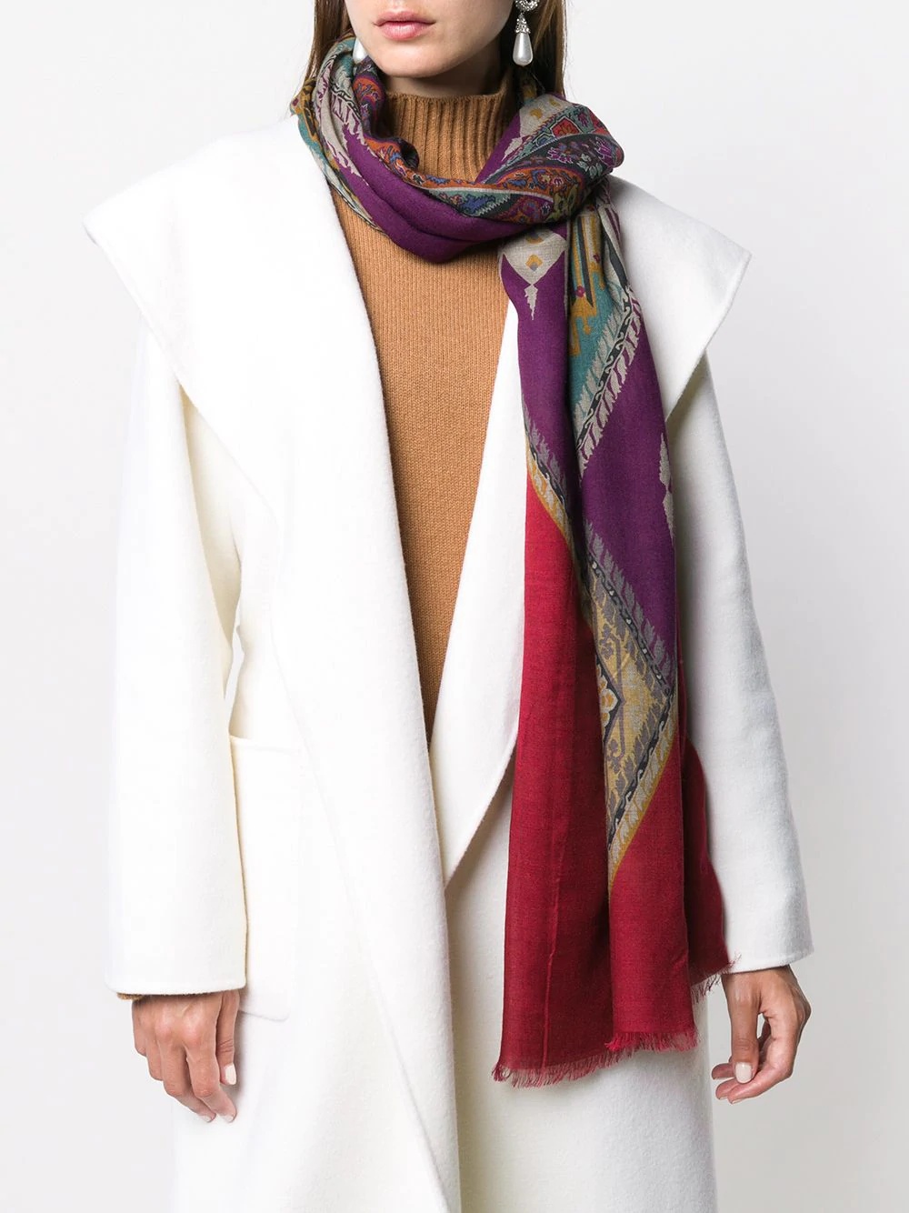 abstract print scarf - 2