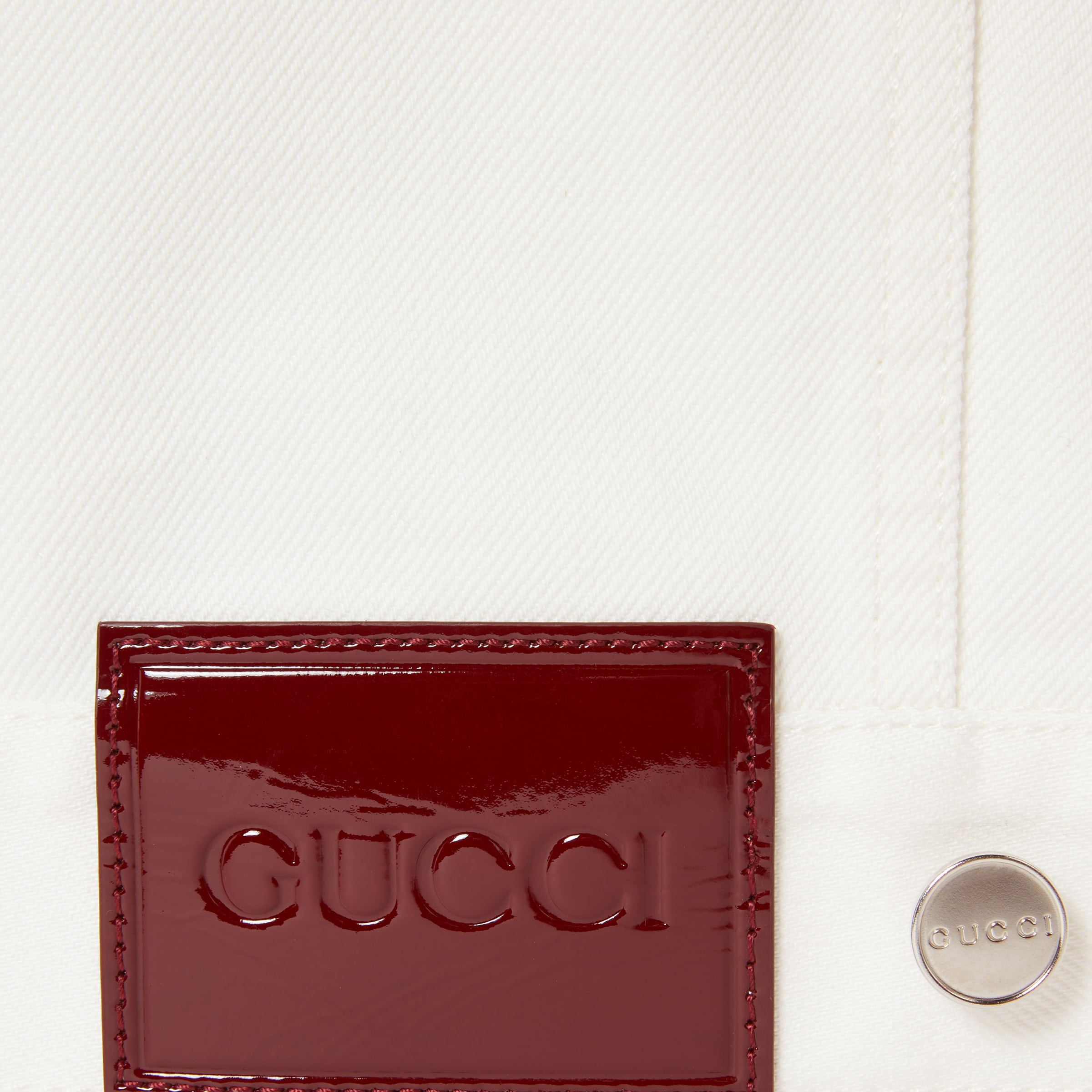 Denim jacket with Gucci selvedge - 8