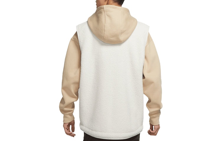 Men's Nike Sportswear Sport Essentials+ Embroidered Logo Fleece Zipper Mineral Gray Vest DD5026-072 - 2