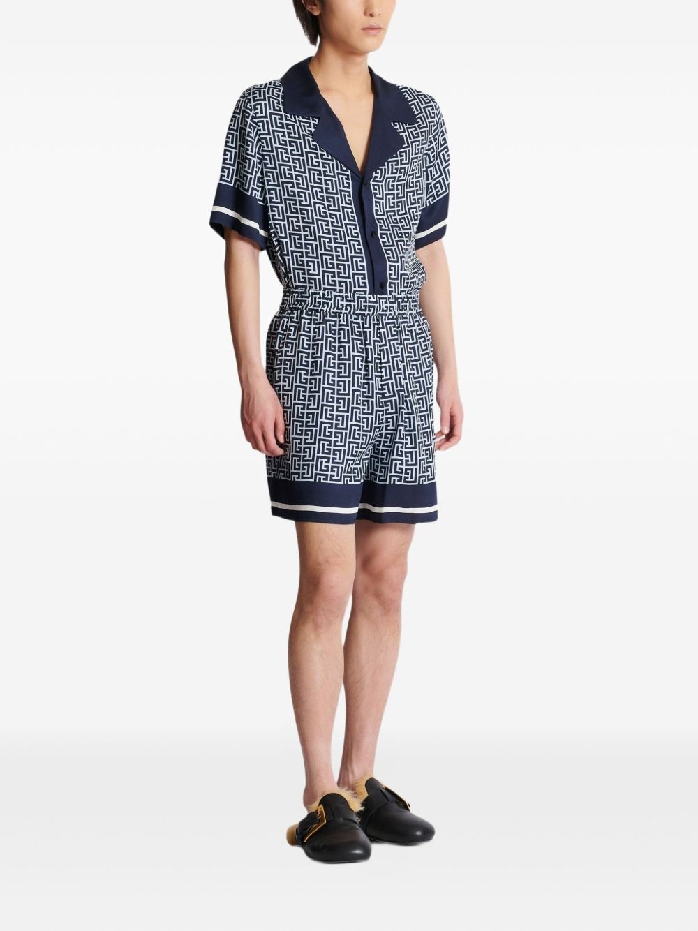monogram-pattern shorts - 2