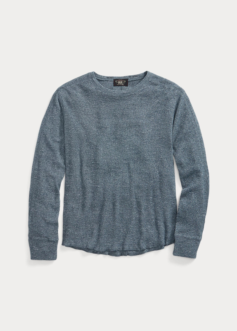 Waffle-Knit Crewneck - 1