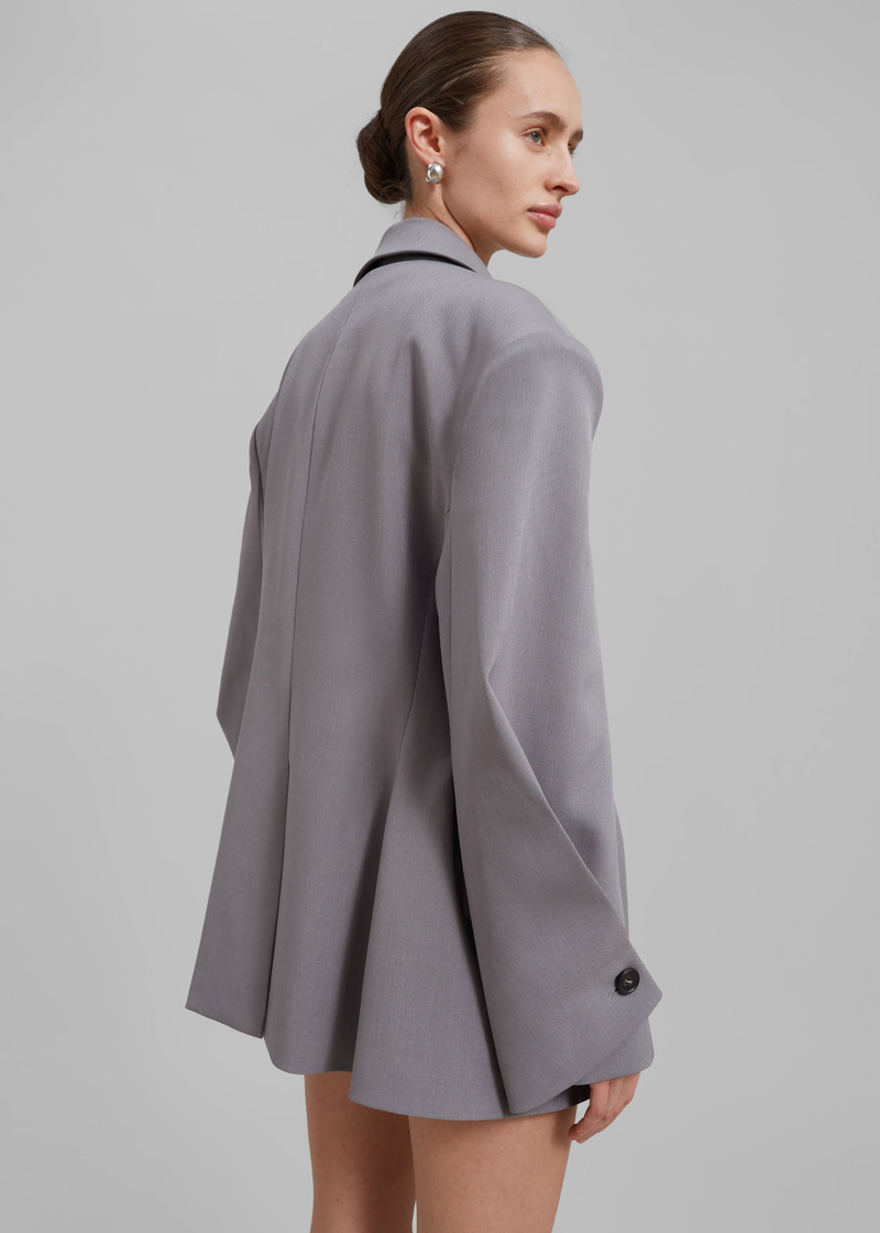 Pia Boxy Blazer - Grey 11