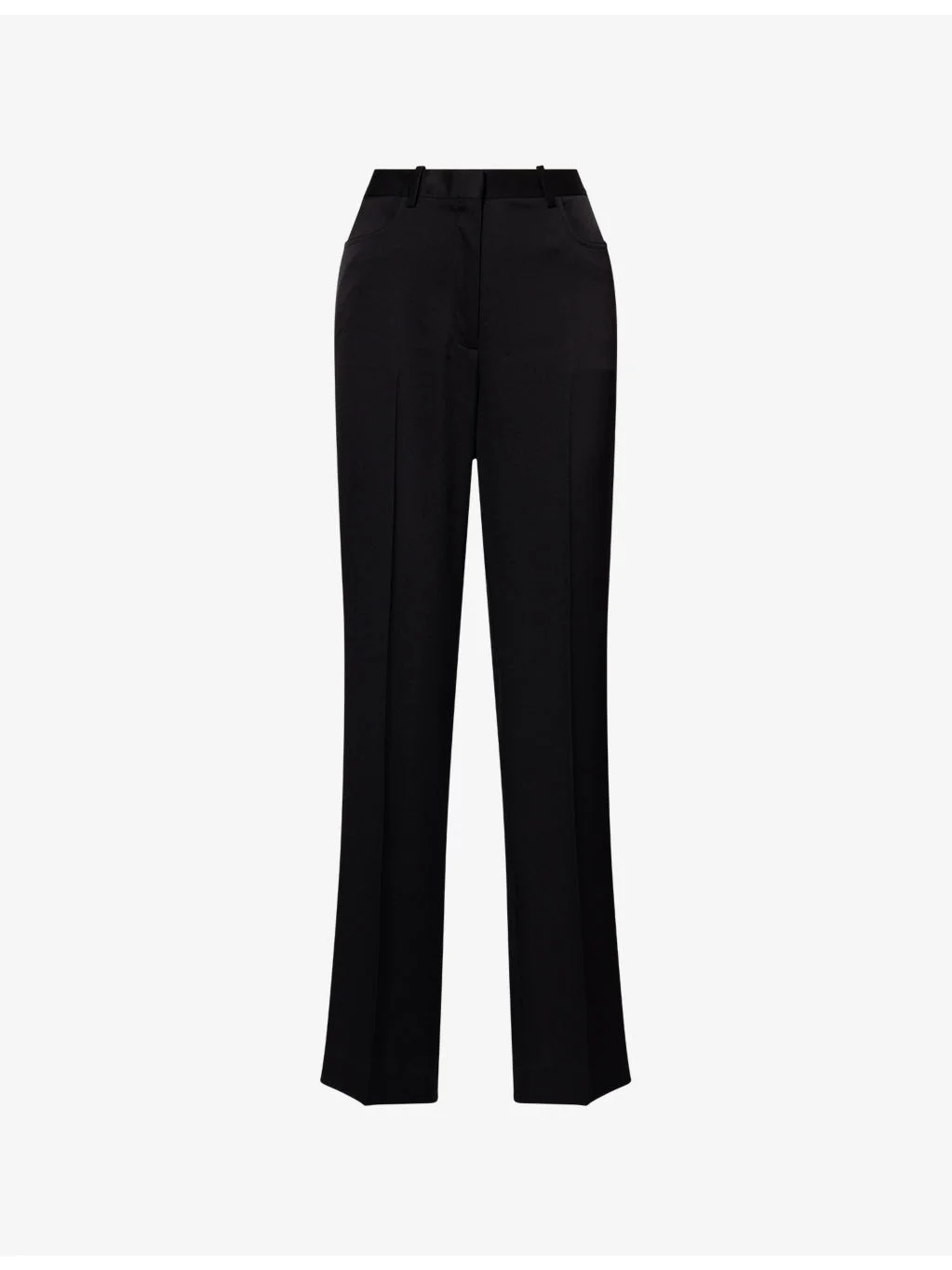 Straight-Leg Tailored Crepe Trousers - 1