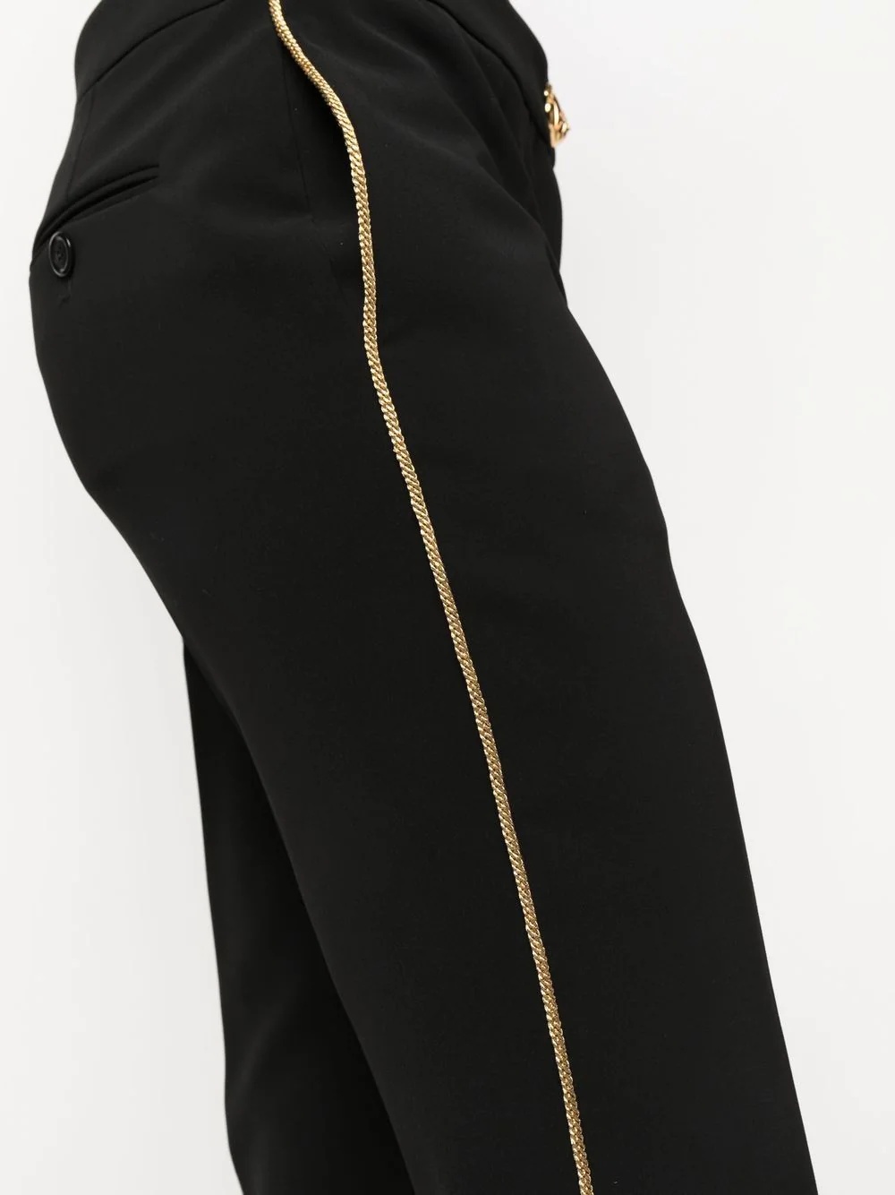 tapered side-stripe trousers - 5