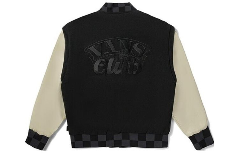 Vans Vans Logo Baseball Jacket 'Black' VN000928BLK outlook