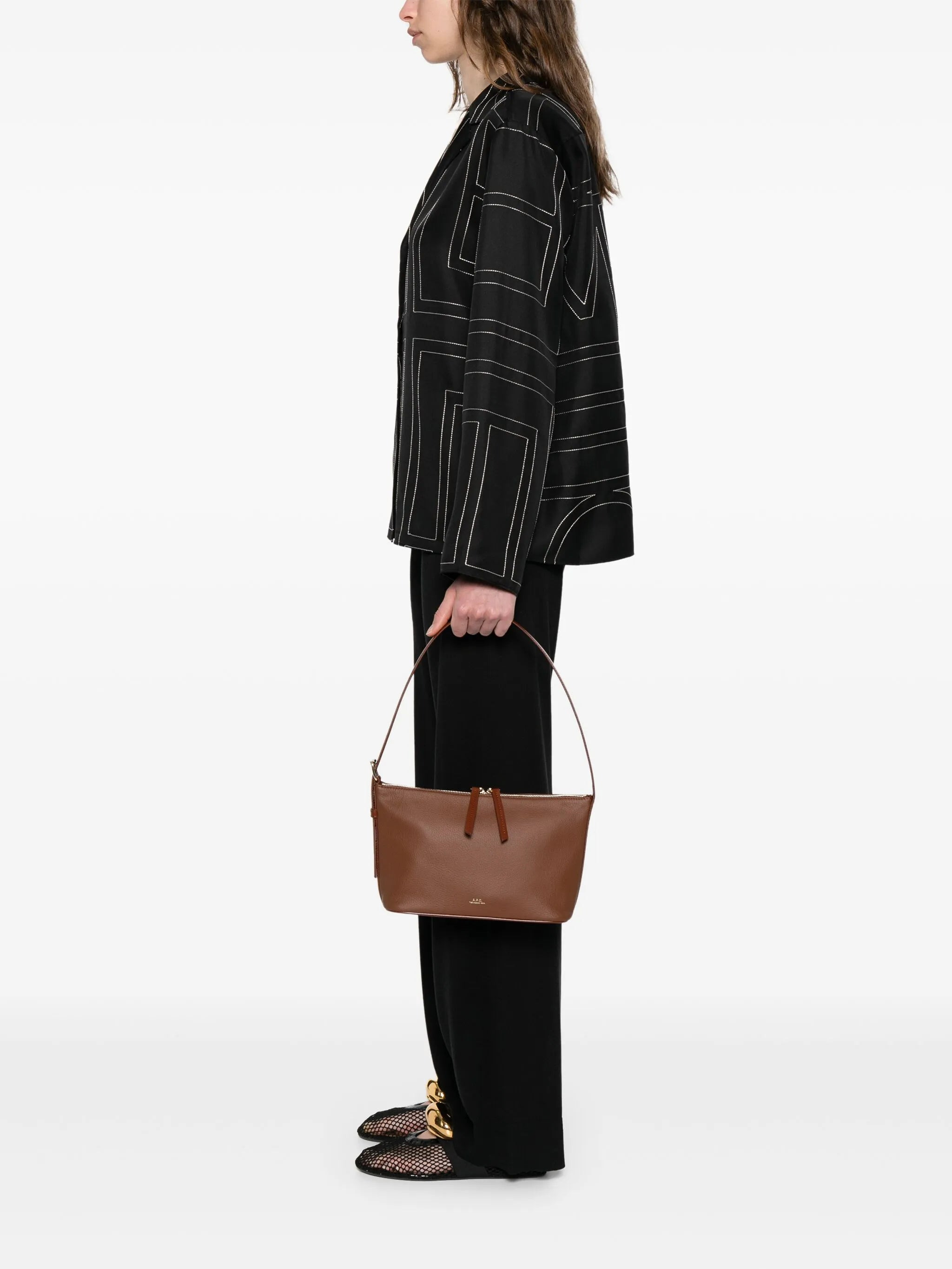 Leather Shoulder Bag - 2
