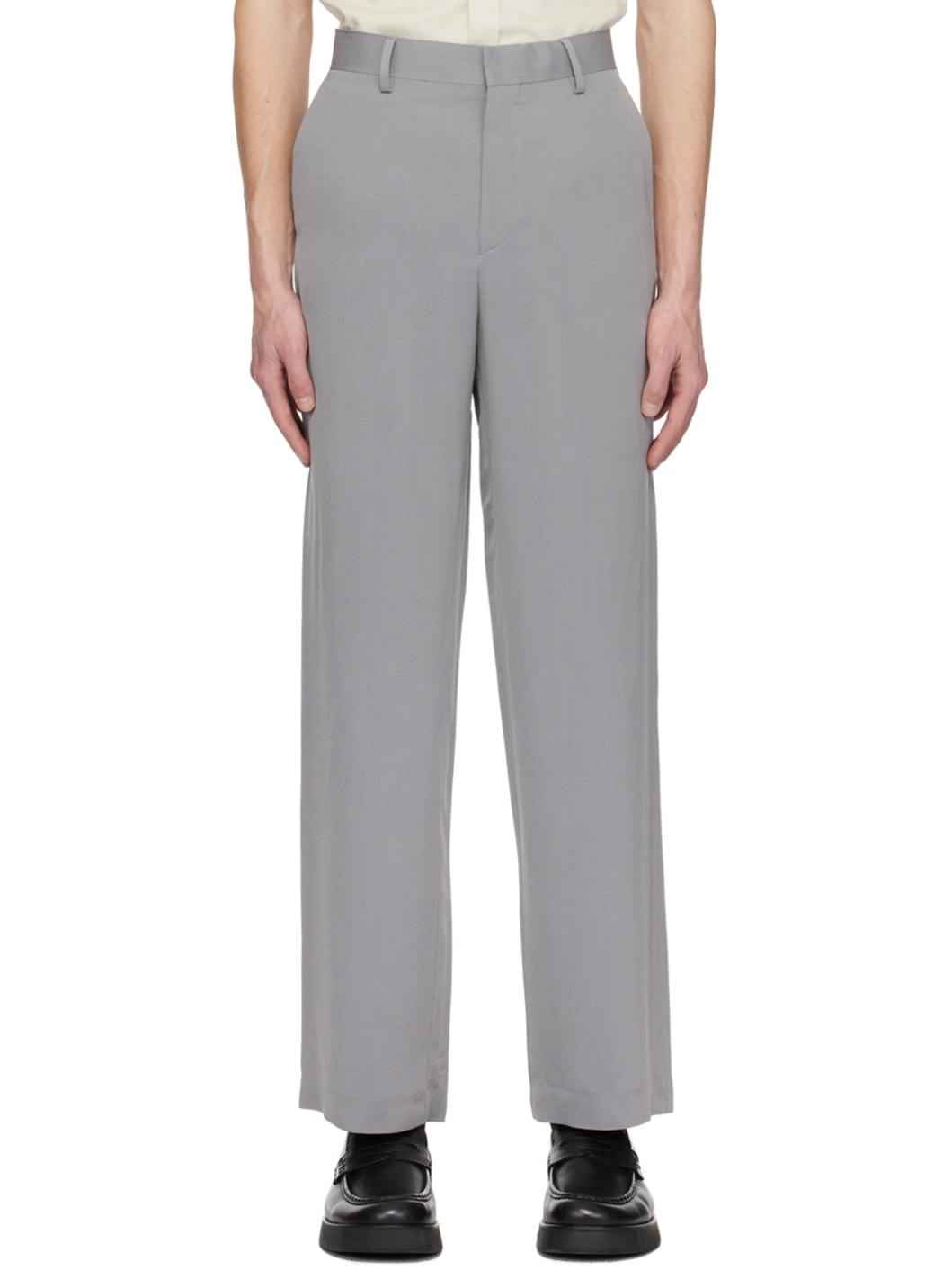 Gray Trey Trousers - 1