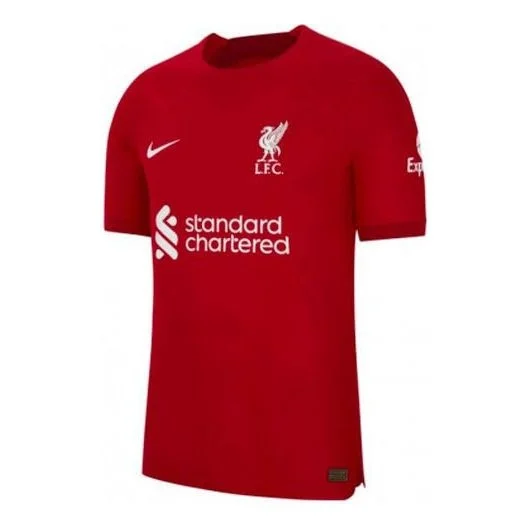 Men's Nike Alphabet Printing Short Sleeve Soccer/Football Jersey 2022/23 Season Liverpool Player Edi - 1