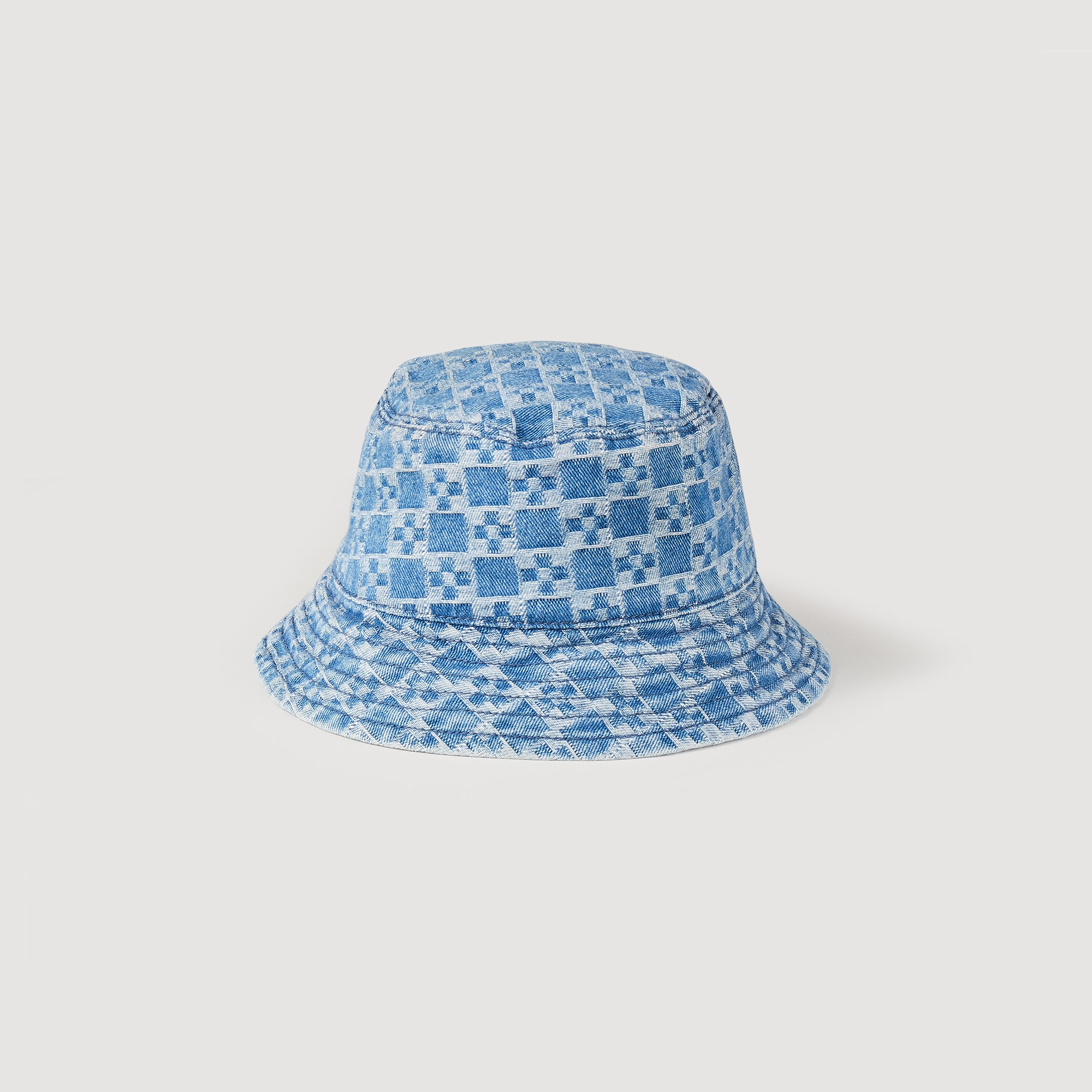 Square Cross denim hat - 2