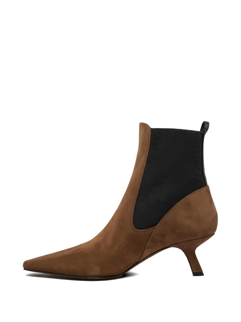 pull-tab suede boots 4