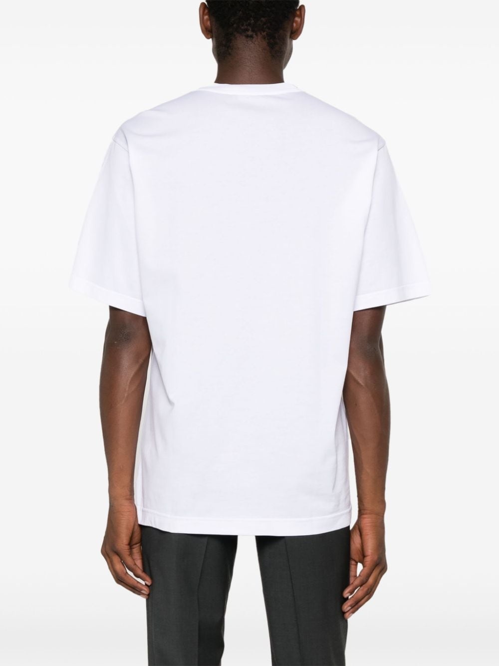 round-neck cotton T-shirt - 4