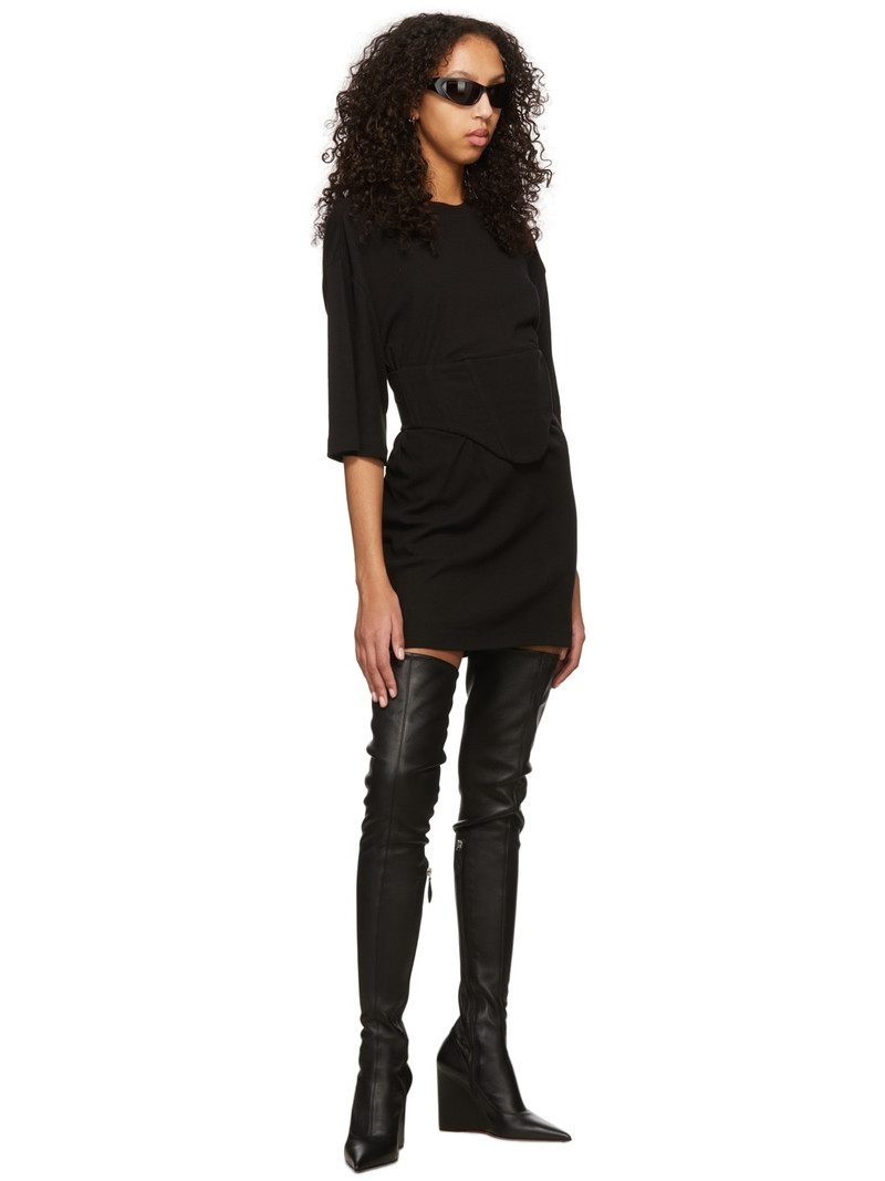 Dion Lee Black Undercorset Mini Dress outlook
