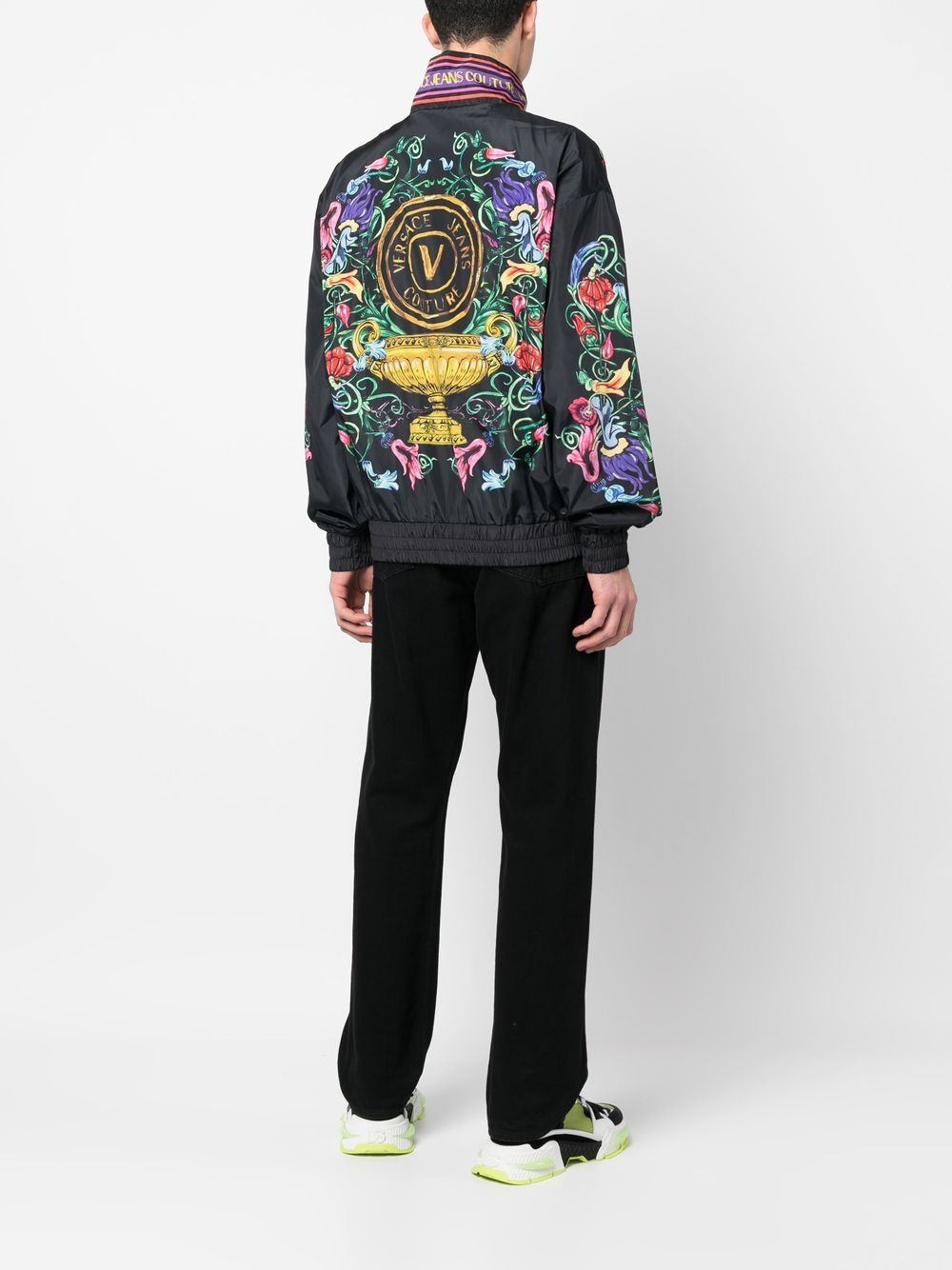 floral graphic print jacket - 2