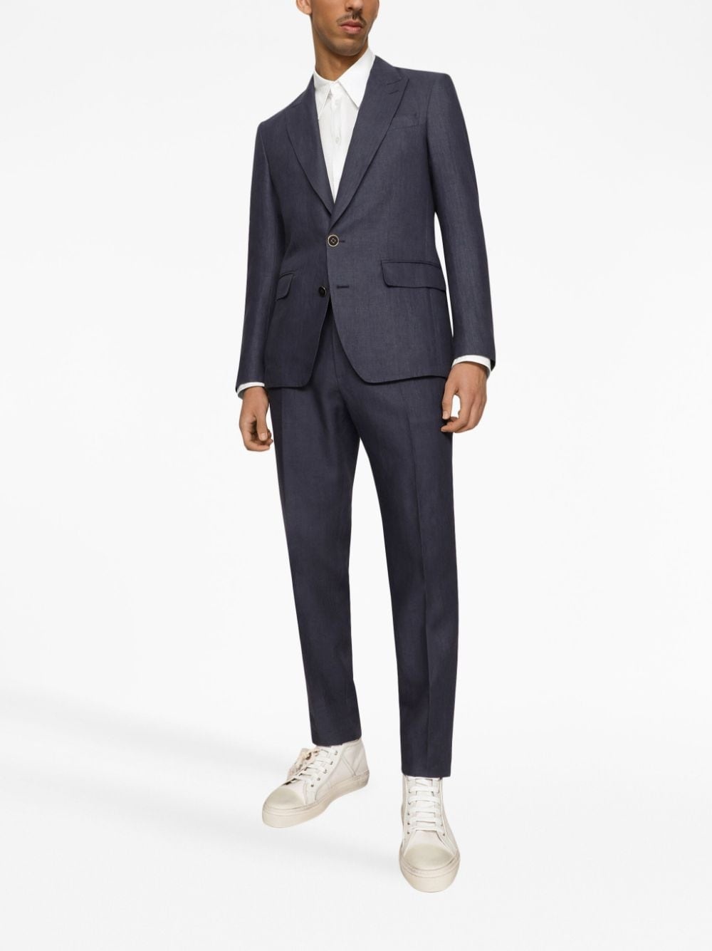 pressed-crease tailored trousers - 2