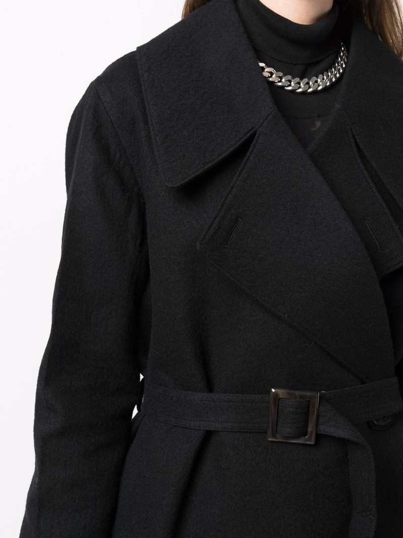 belted cotton midi coat 5