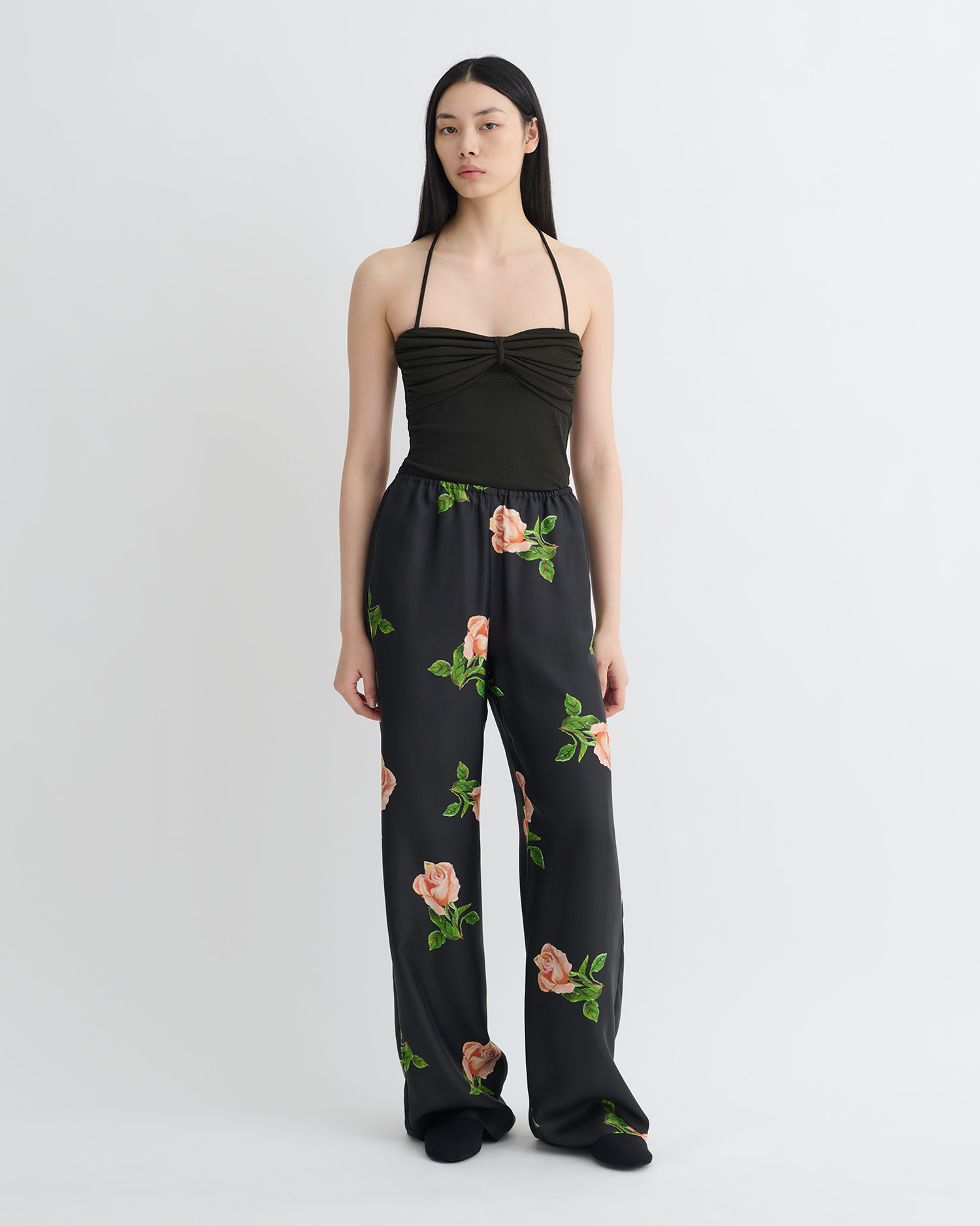 Printed Silk Twill Pants - 4