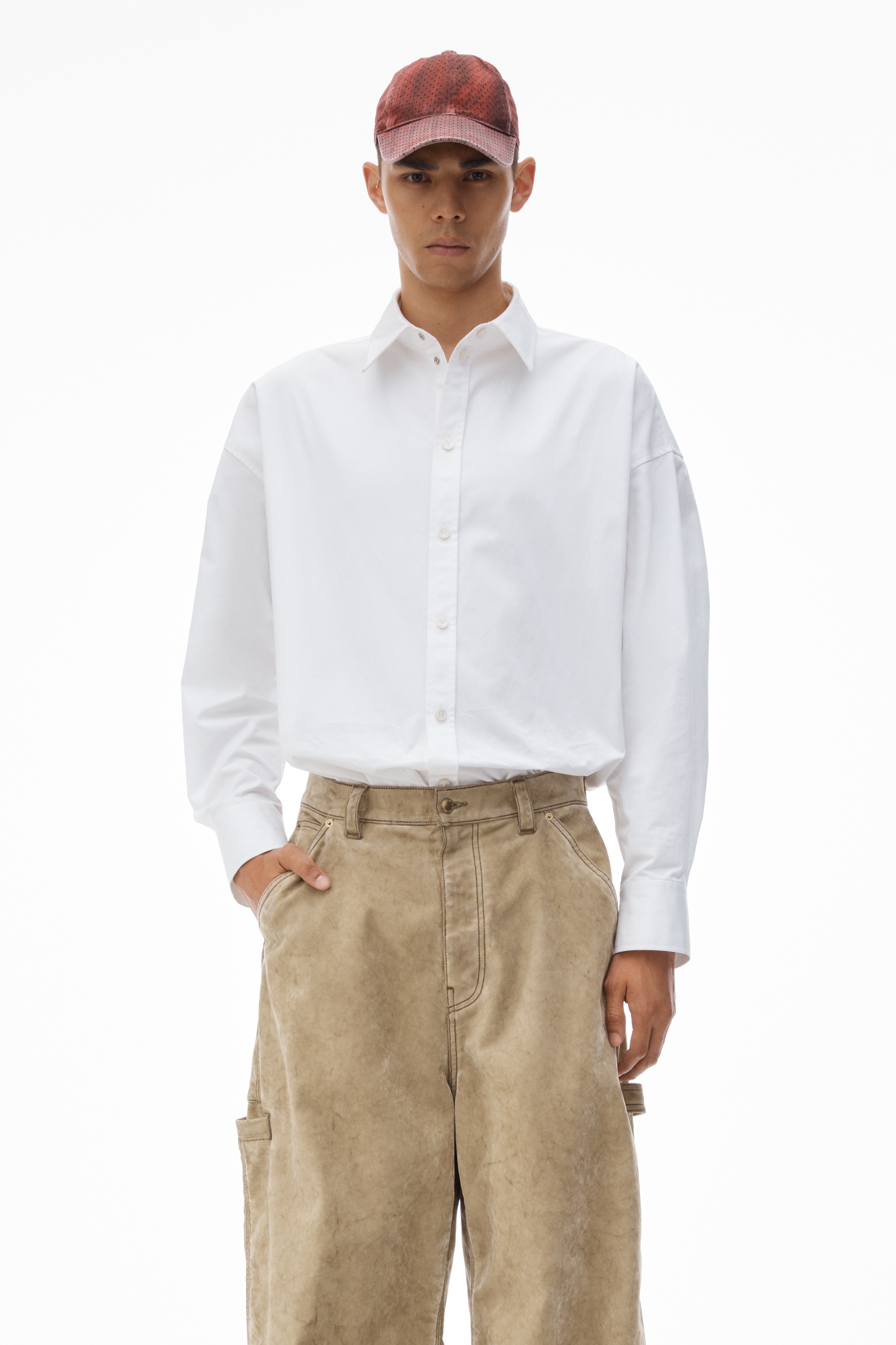 Rounded Carpenter Jeans with Weathered Flocking - 6
