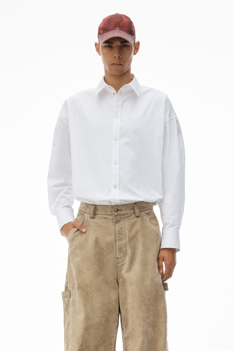 Rounded Carpenter Jeans with Weathered Flocking 6