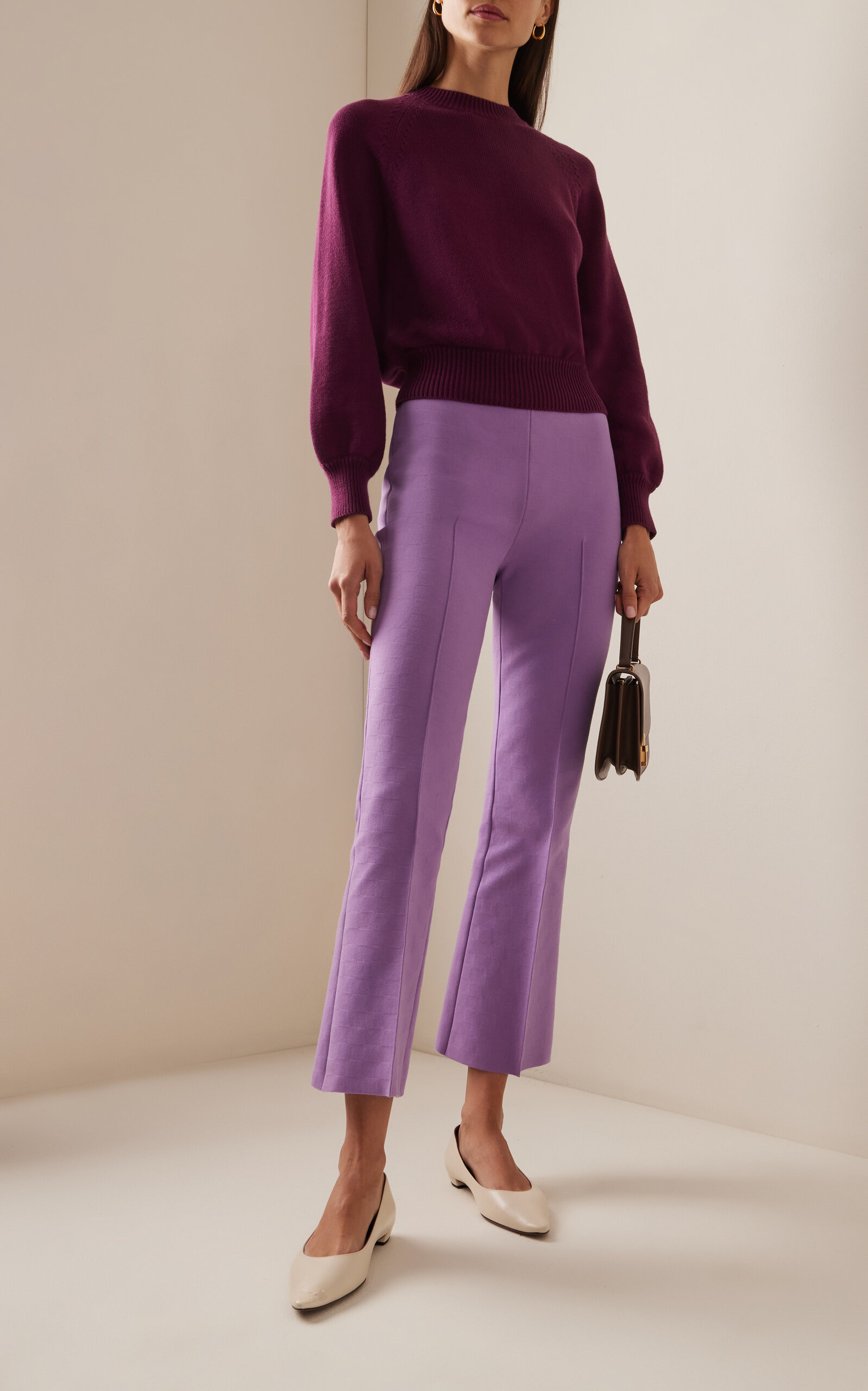 Exclusive Cotton Sweater burgundy - 3