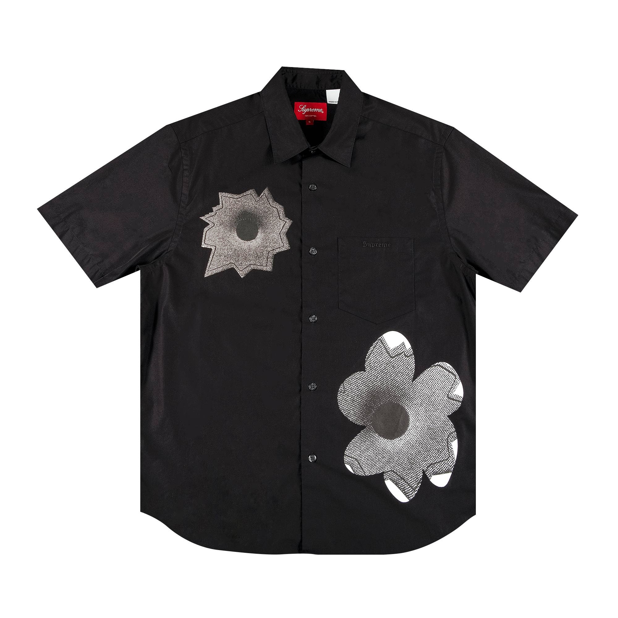 Supreme x Nate Lowman Short-Sleeve Shirt 'Black' - 1